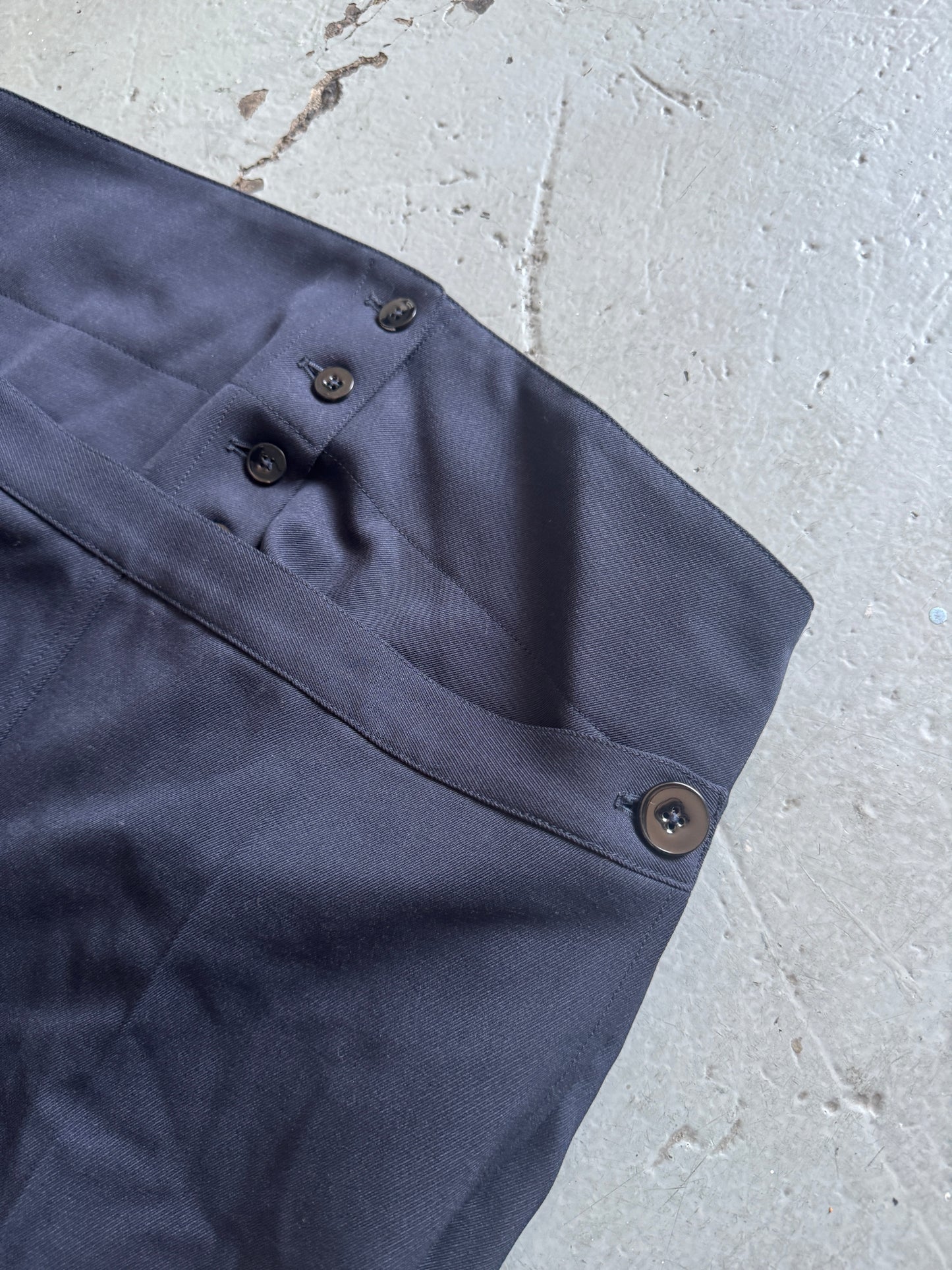 jil sander double waisted sailor trouser