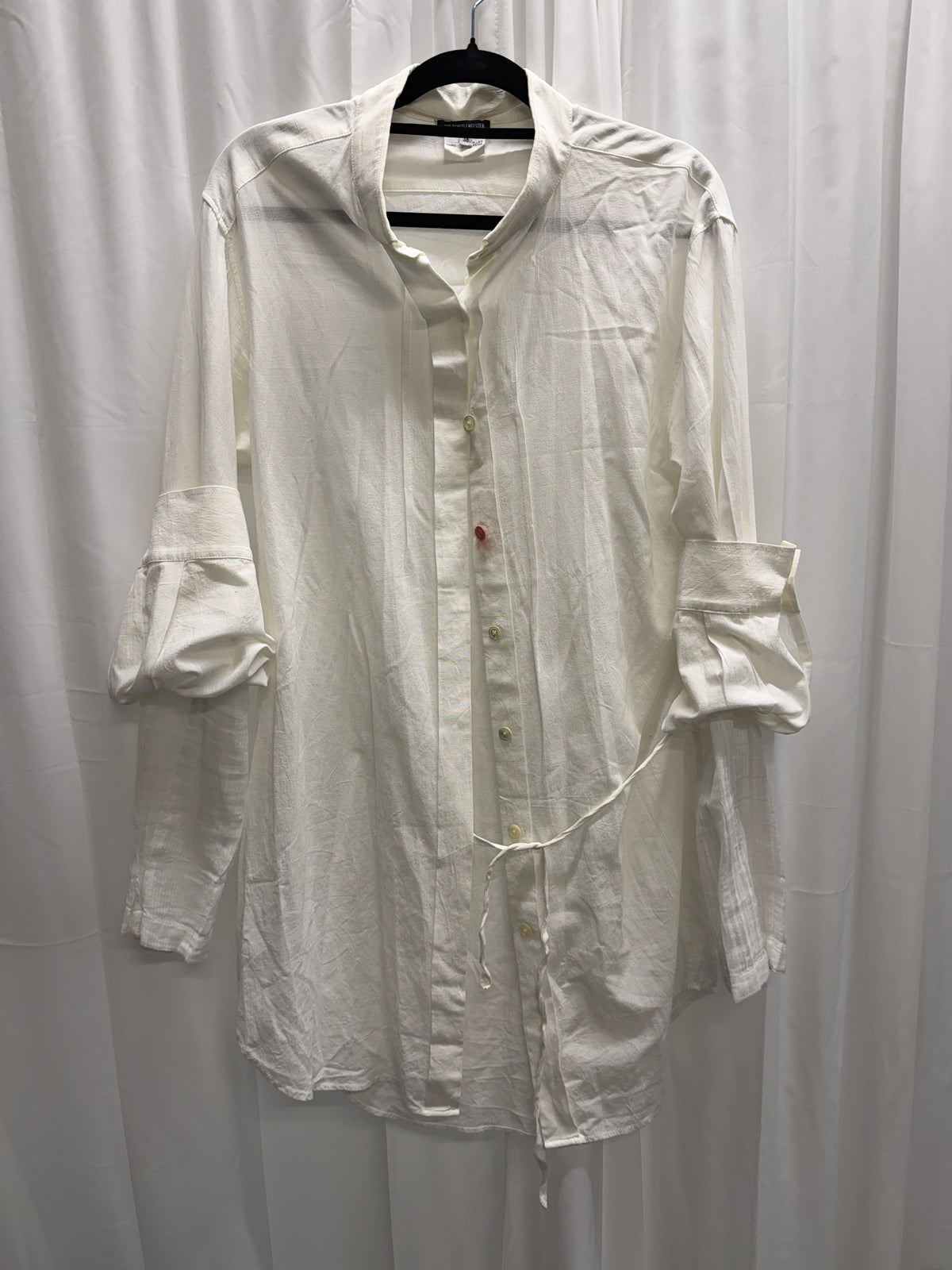 Ann Demeulemeester Sample Double-Layer Sleeve Asymmetric Shirt (M)