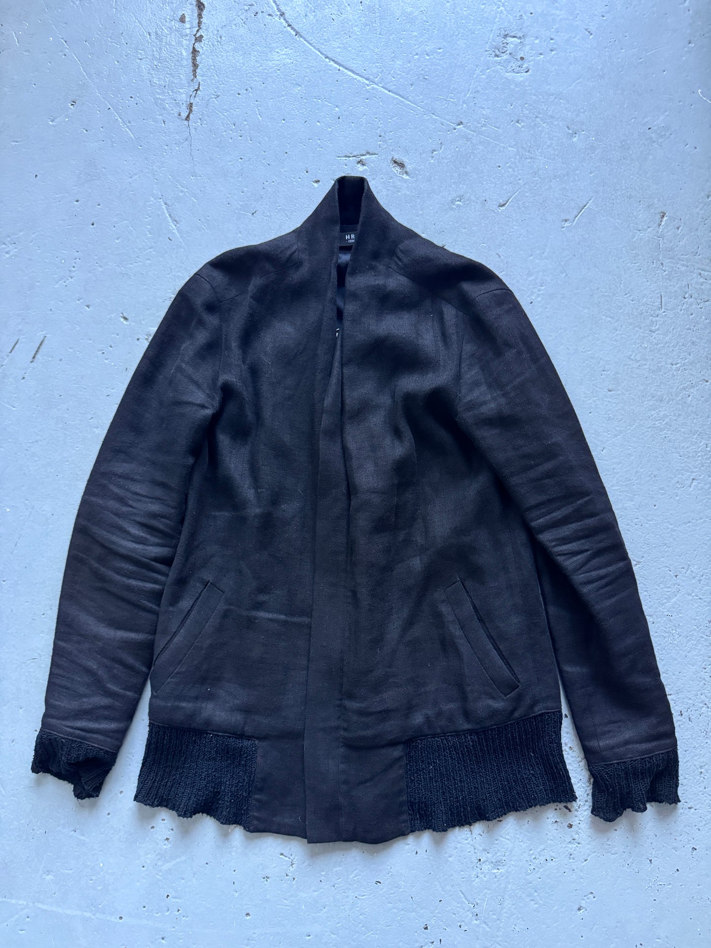 hraun cedric jacquemyn knit layer jacket