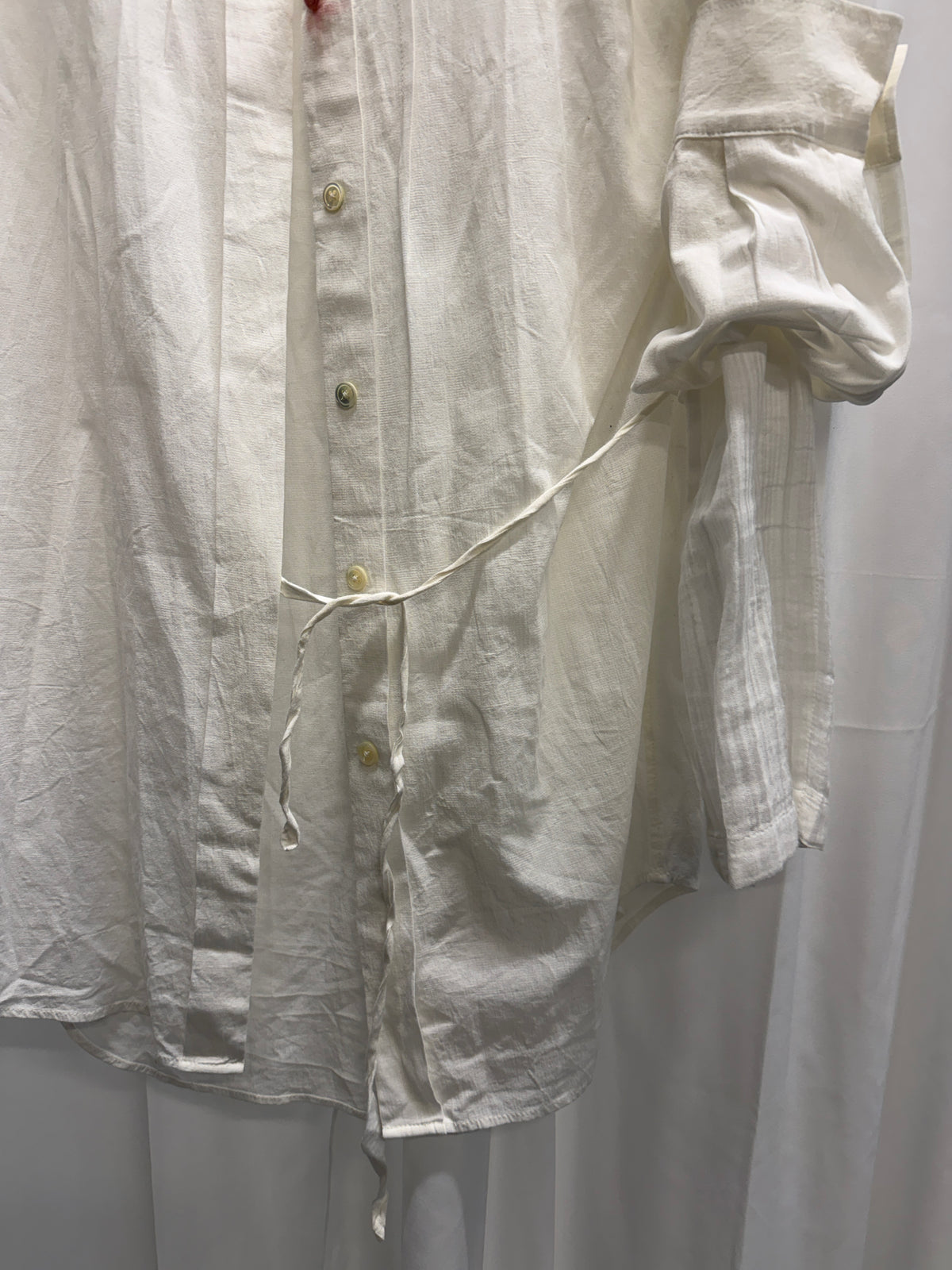 Ann Demeulemeester Sample Double-Layer Sleeve Asymmetric Shirt (M)