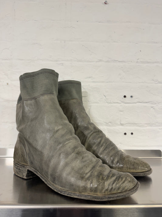 Carol Christian Poell Leather Moulded Sock Layer Boot
