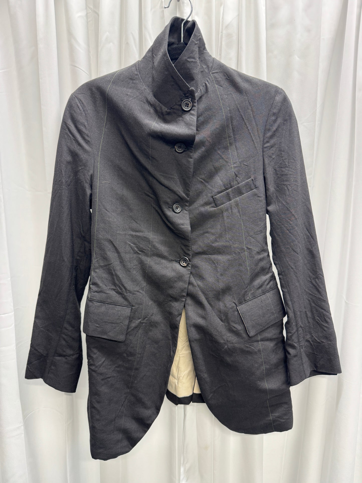 Paul Harnden Striped Wool Tailored Blazer