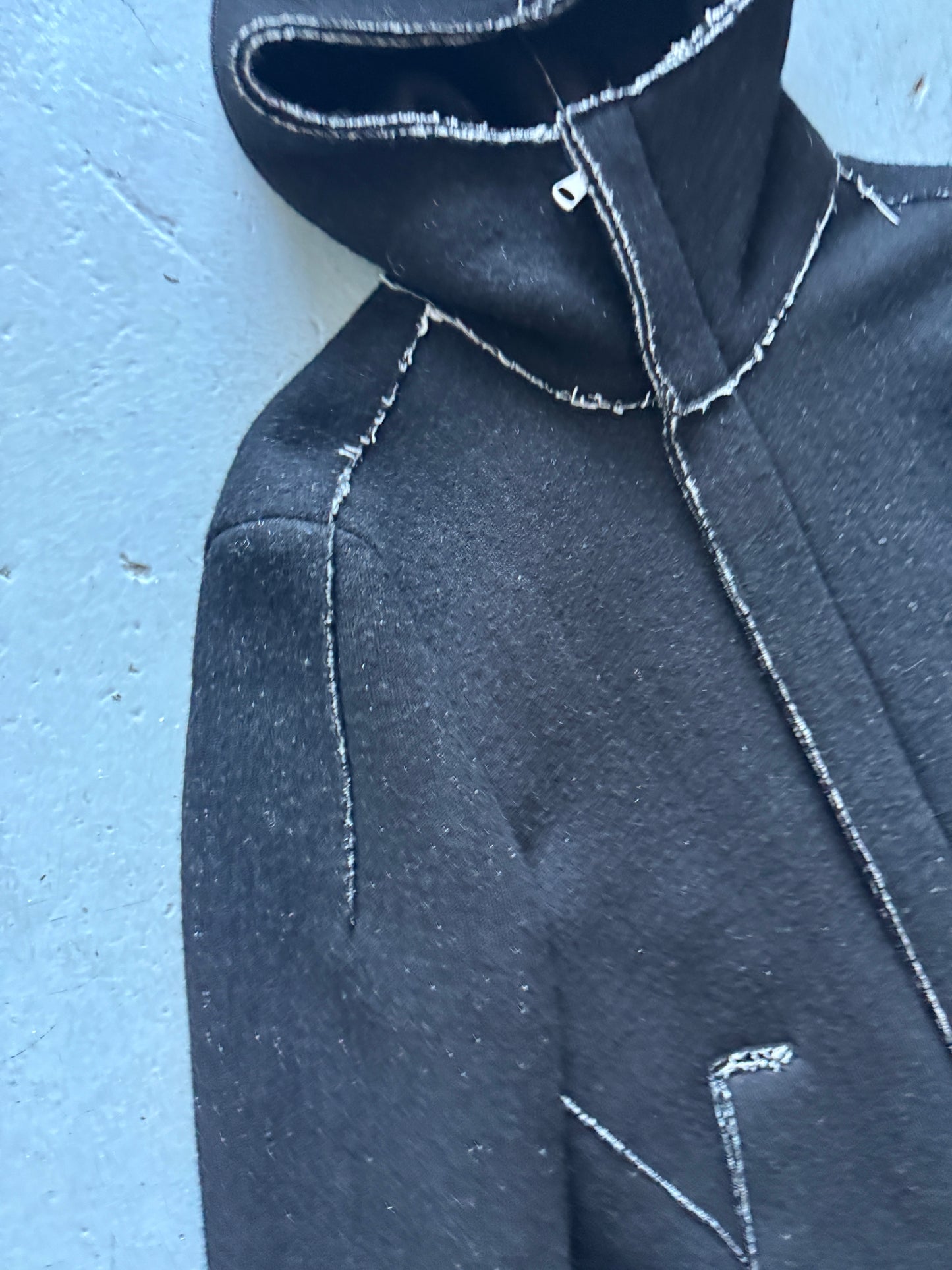 transit uomo thick wool hooded jacket