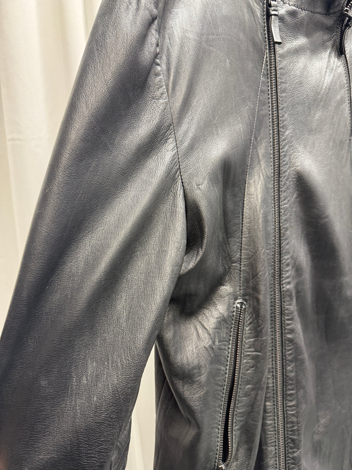 Barbara í Gongini Zip Gloved Lamb Leather Jacket