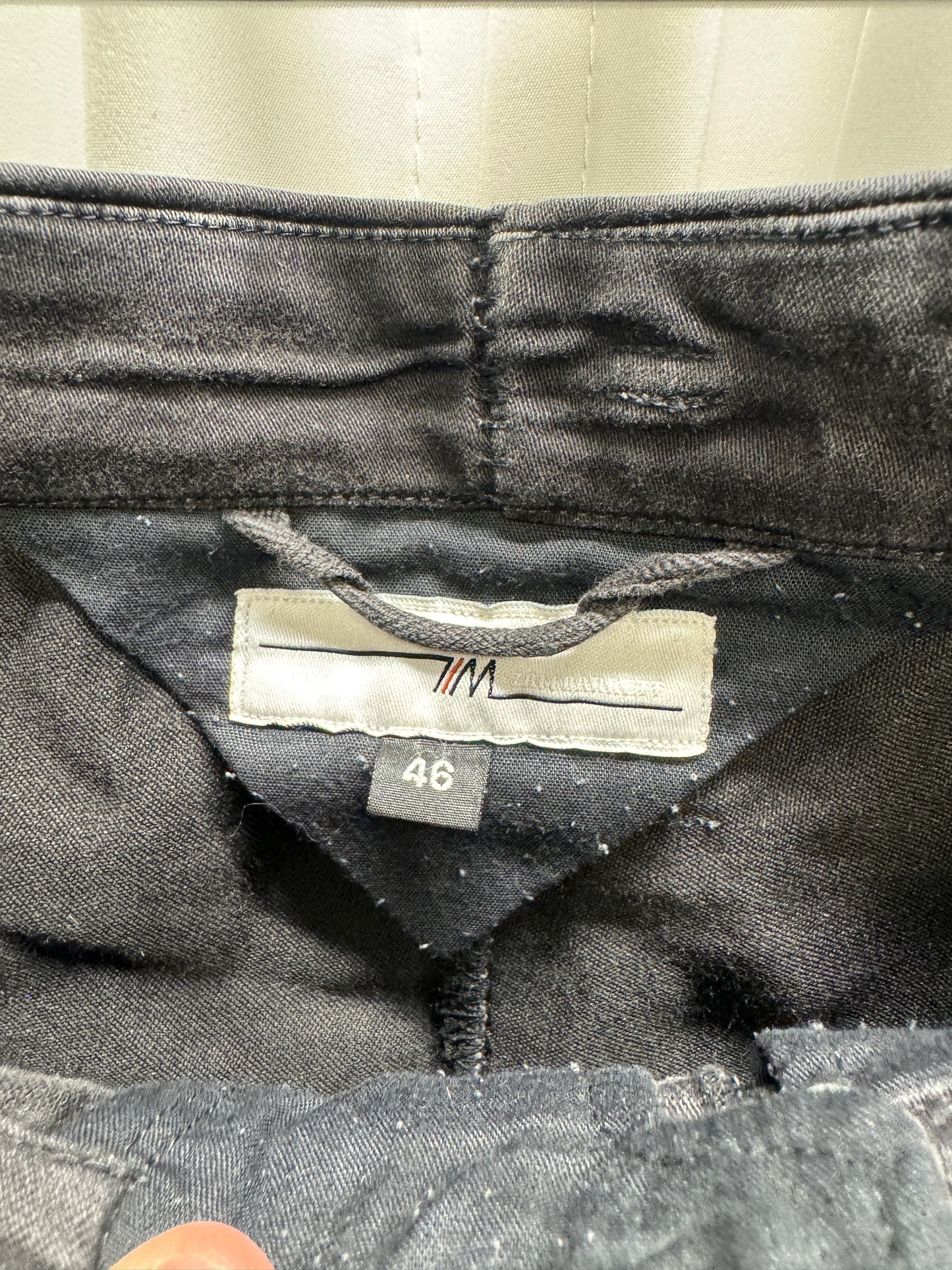 Zam Barrett Stretch Denim Overlocked Extended Leg Jeans