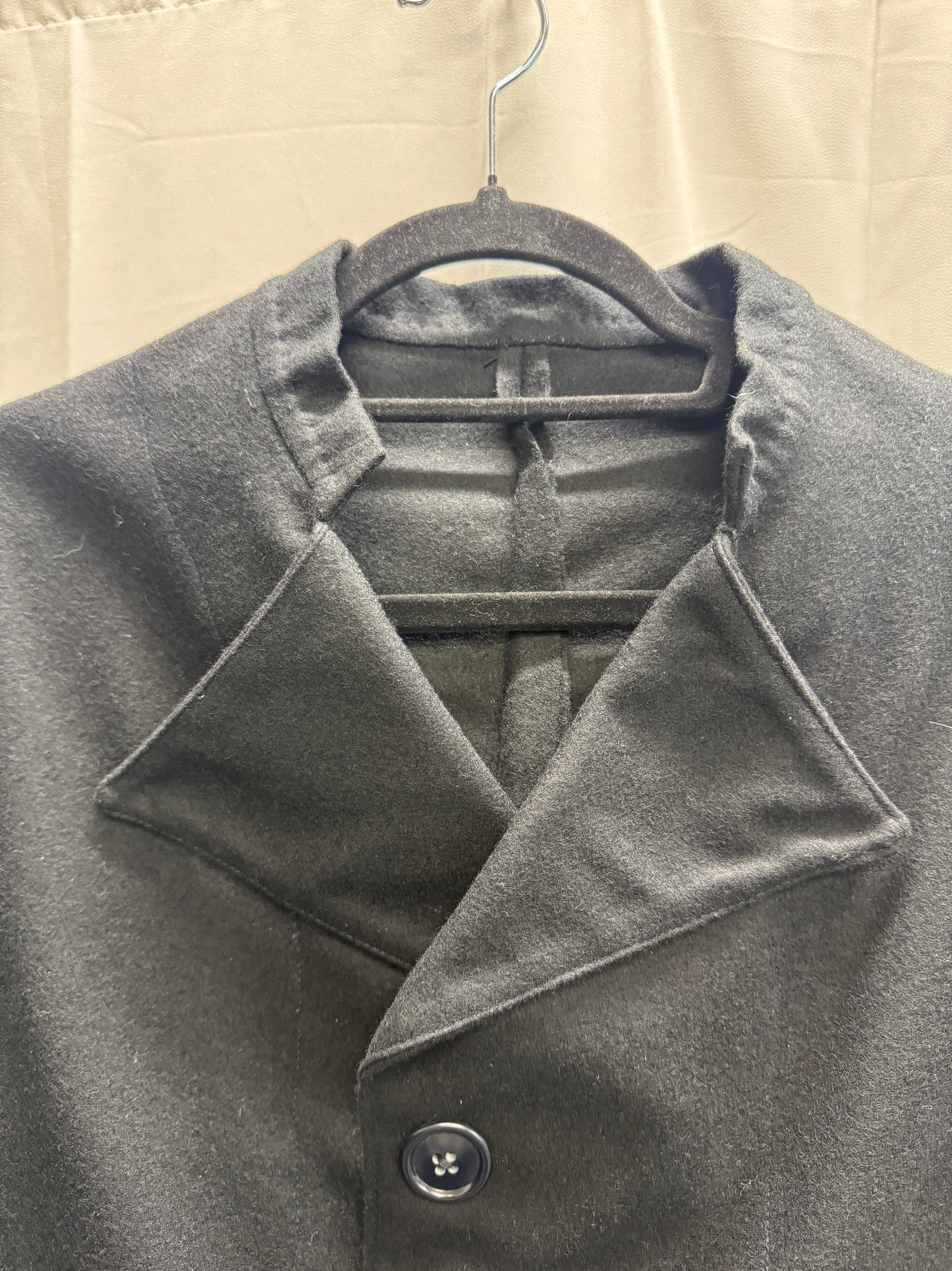 Victorian Era Curved Sleeve Felt Wool Jacket