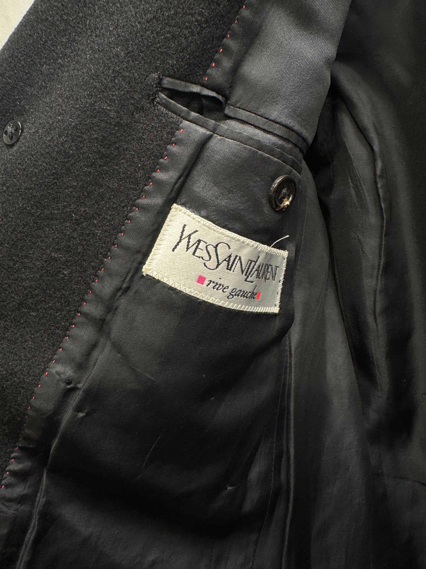 YSL Rive Gauche Hedi Slimane Wool Coat