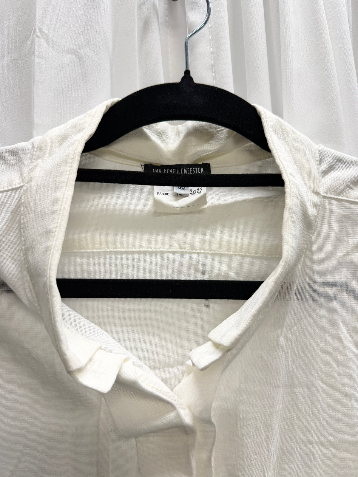 Ann Demeulemeester Sample Double-Layer Sleeve Asymmetric Shirt (M)