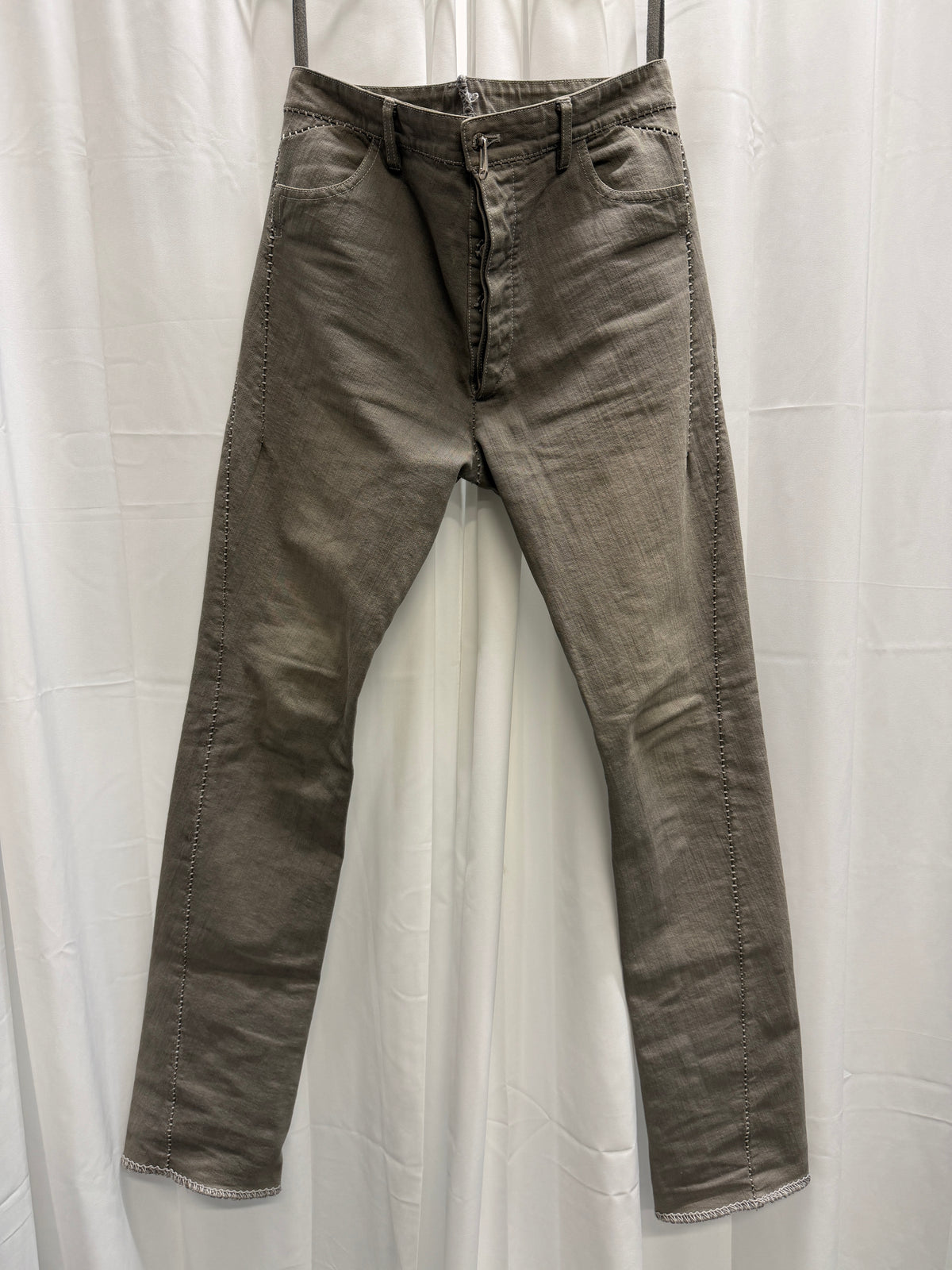 Carol Christian Poell 2010 Dead-End JM/2625 KIT-RTC/11 Grey Overlock Jeans