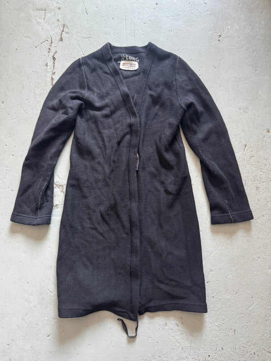 martin margiela aw02 X-LONG hand chain stitch cardigan