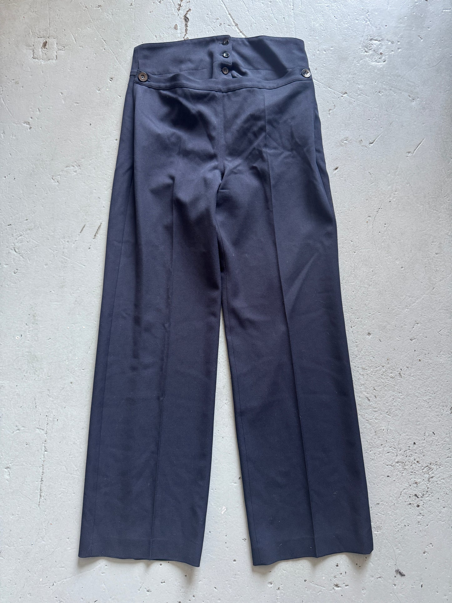 jil sander double waisted sailor trouser