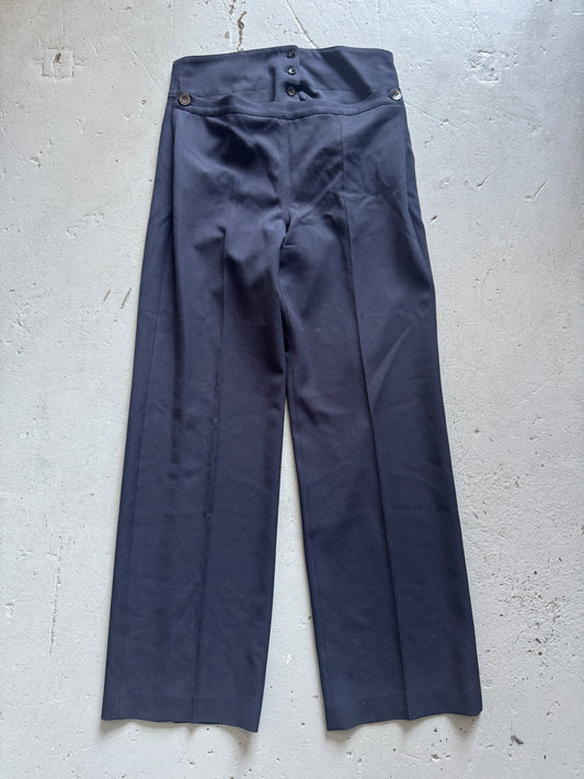 jil sander double waisted sailor trouser