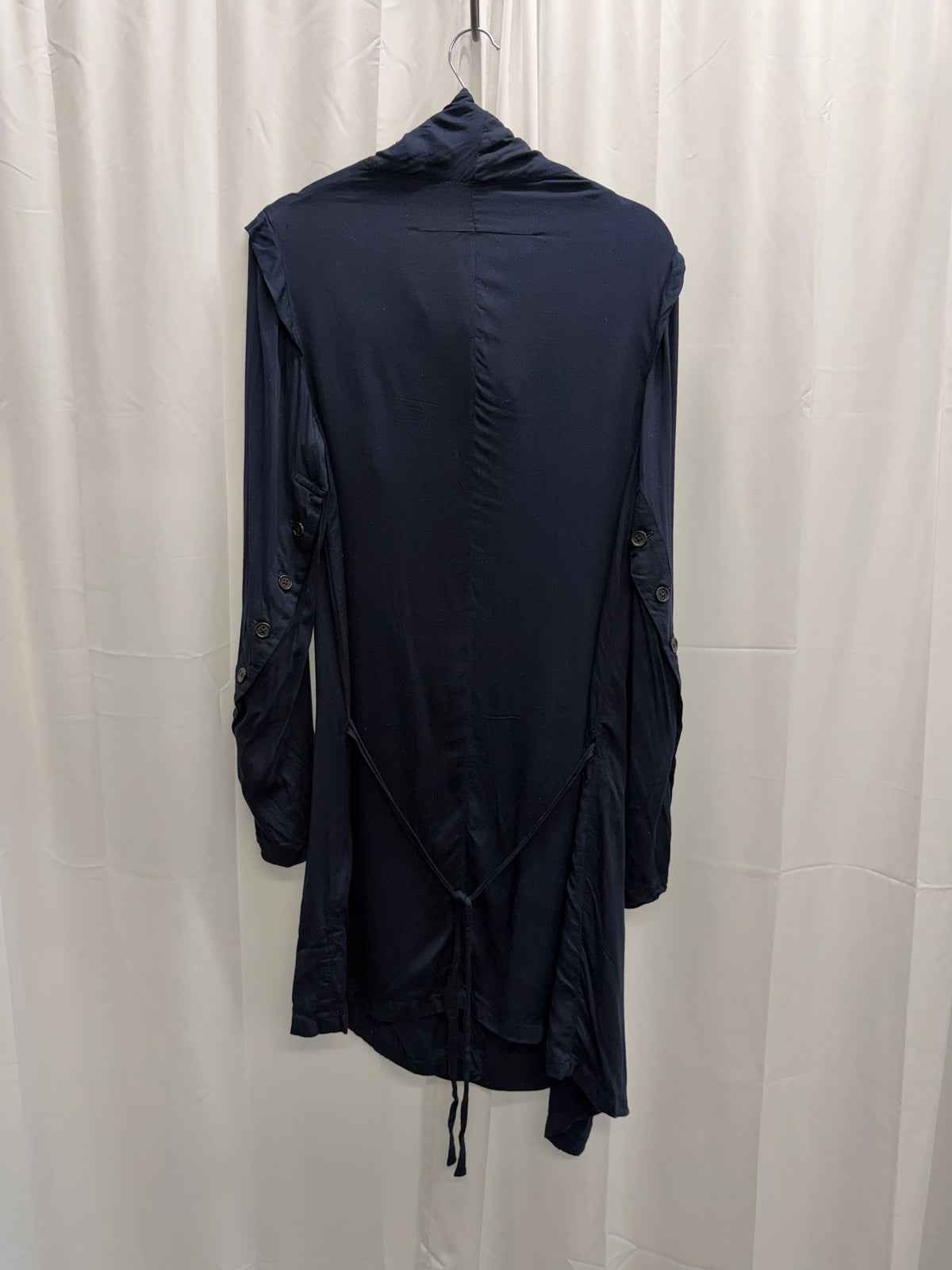 Ann Demeulemeester c. 2000 Double Layer Fencing Buttoned Lightweight Jacket