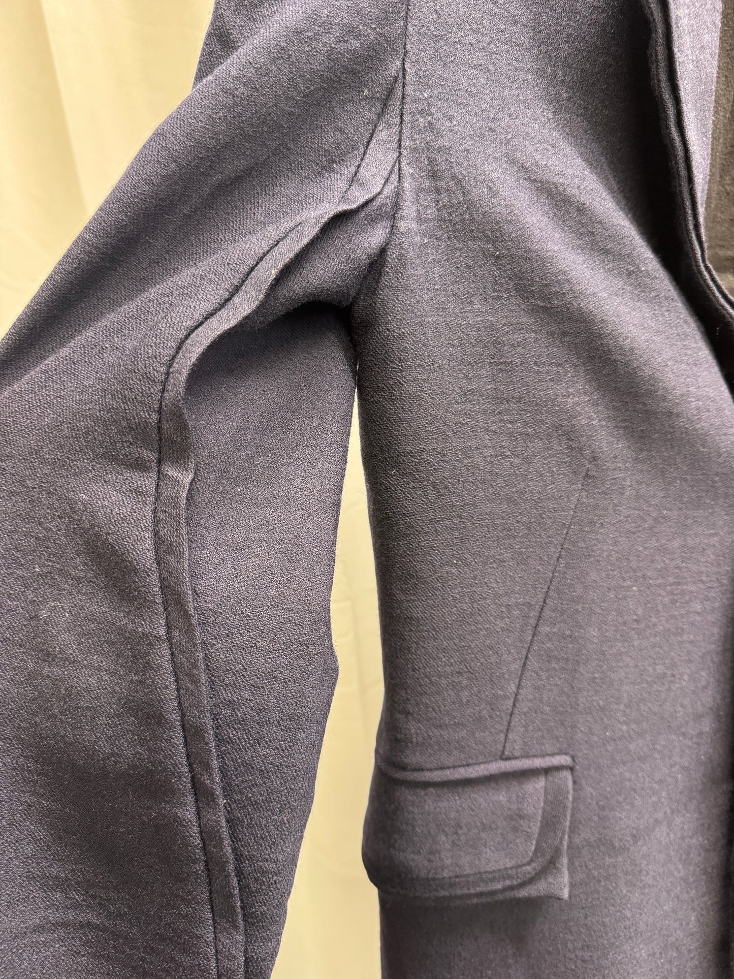 Ann Demeulemeester AW07 3D Detailed Point Lapel Wool Single Button Blazer