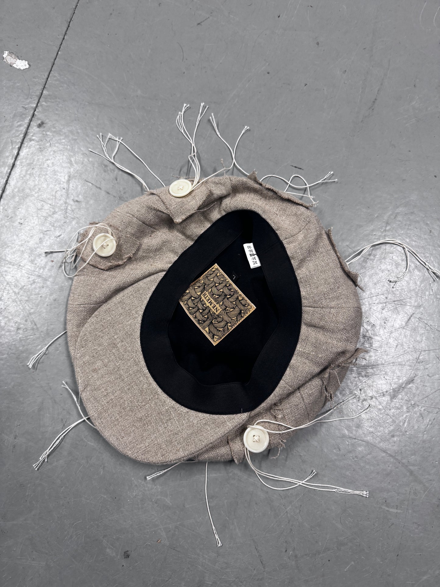 Christopher Nemeth Linen Button Hat