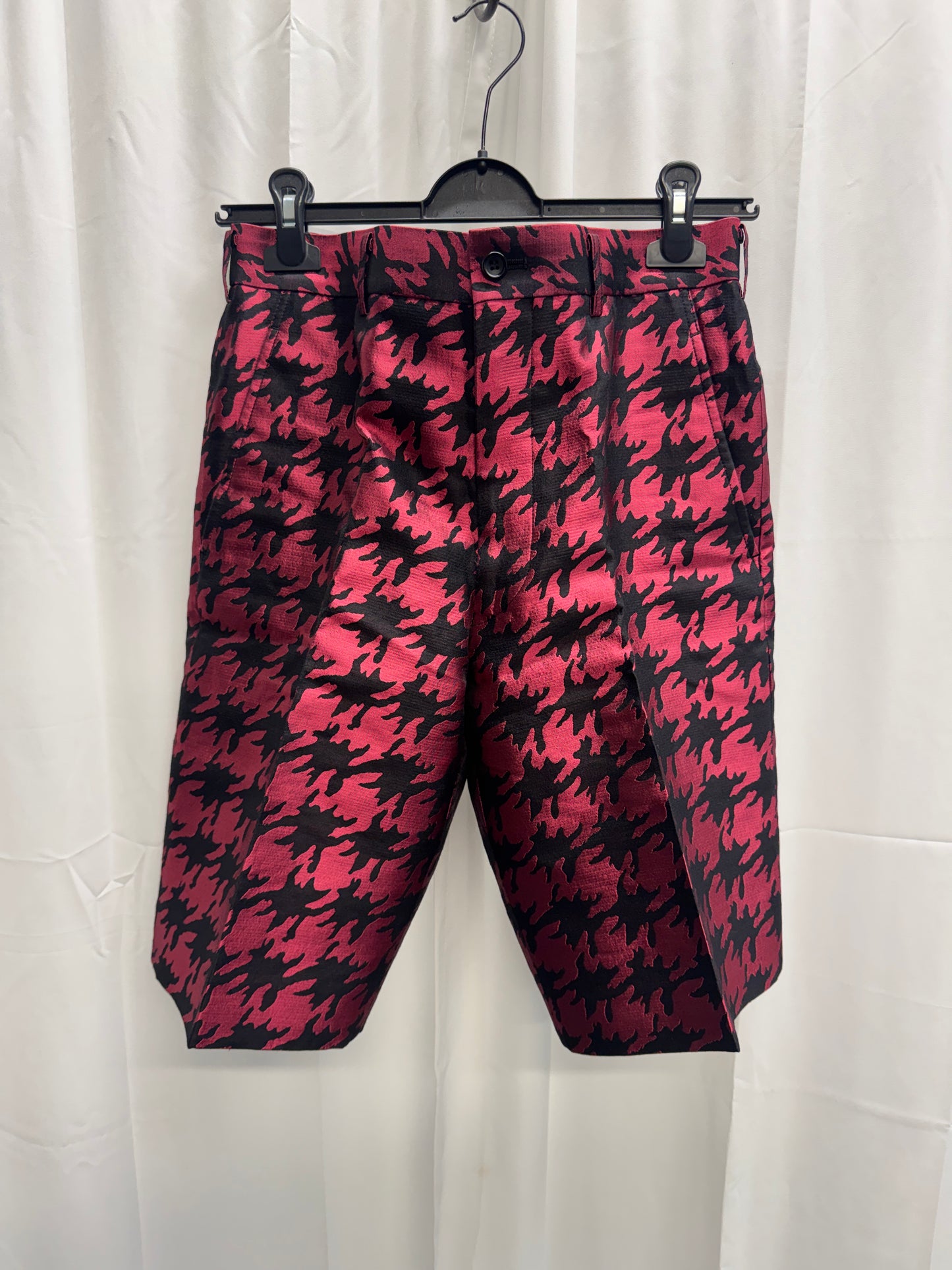 Comme Des Garcons Homme Plus SS15 Runway Enlarged Houndstooth / Camo 3D Shorts