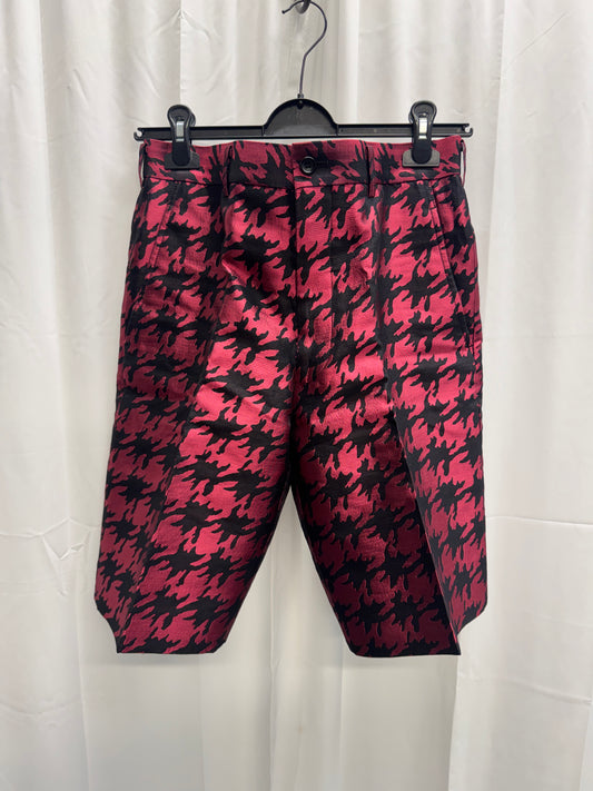 Comme Des Garcons Homme Plus SS15 Runway Enlarged Houndstooth / Camo 3D Shorts