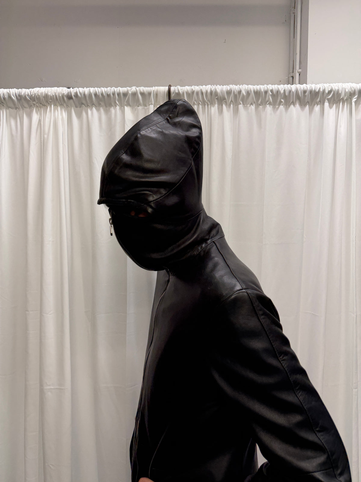 Vexed Generation 1990s Masked Leather Jacket (L)