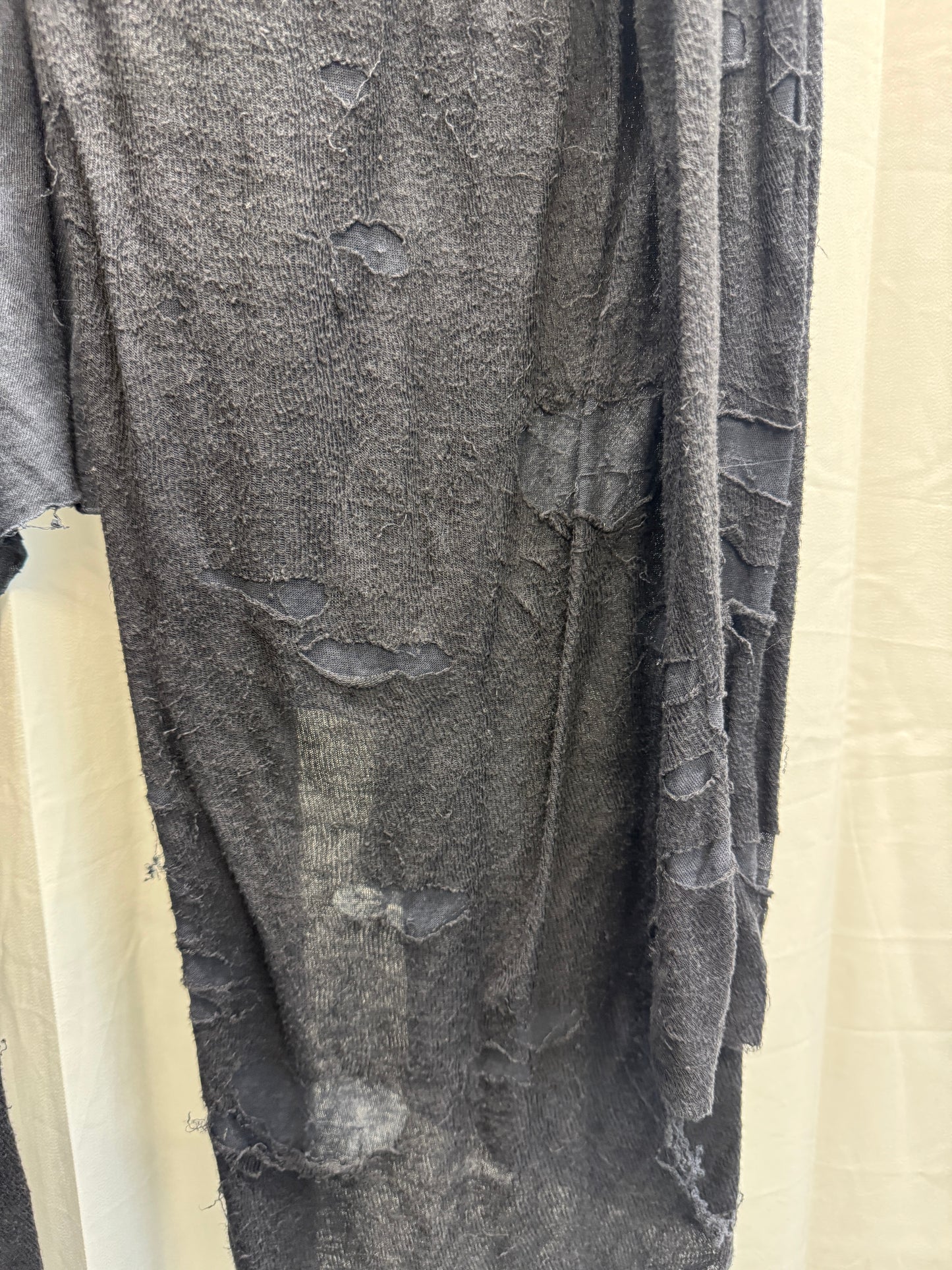 obscur double layered peeling knit jacket