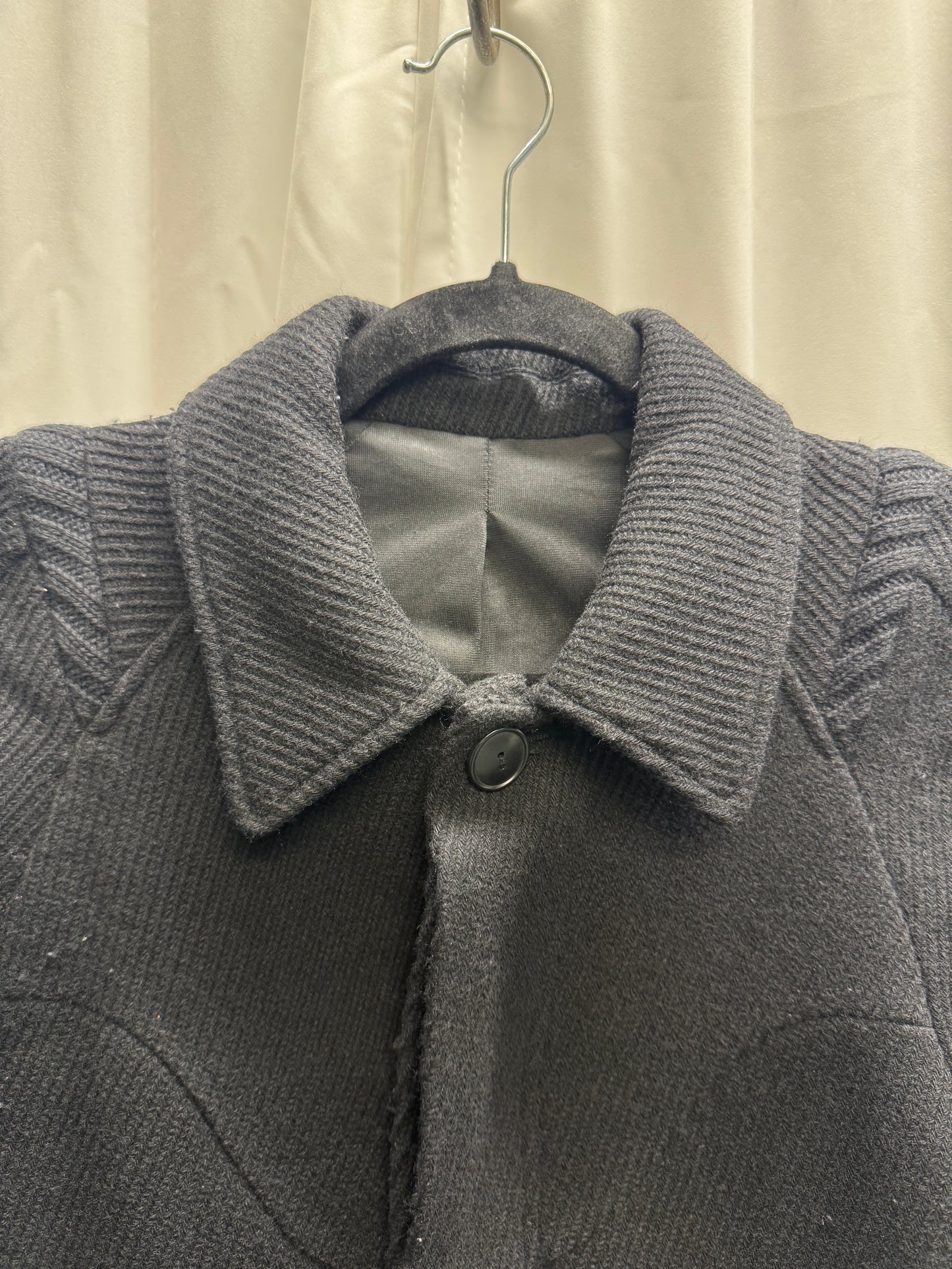 Undercover AW07 Runway Wool & Felt Sculpted Raglan Coat