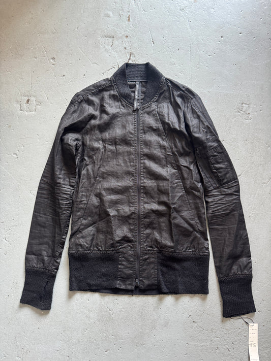 masahiko maruyama coated linen bomber jacket M