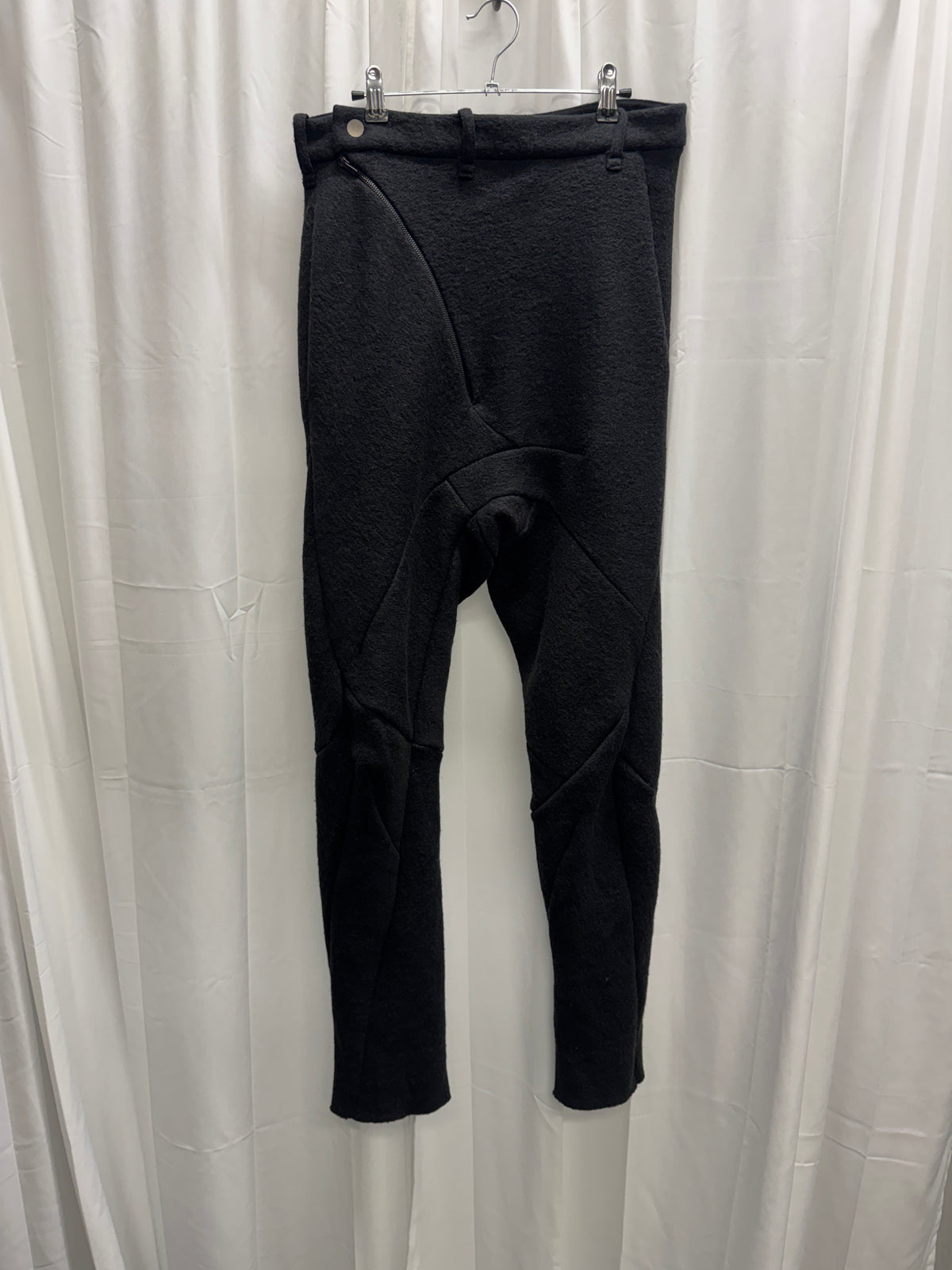 Leon Emanuel Blanck Early Asymmetric 3D Construction Knit Trousers