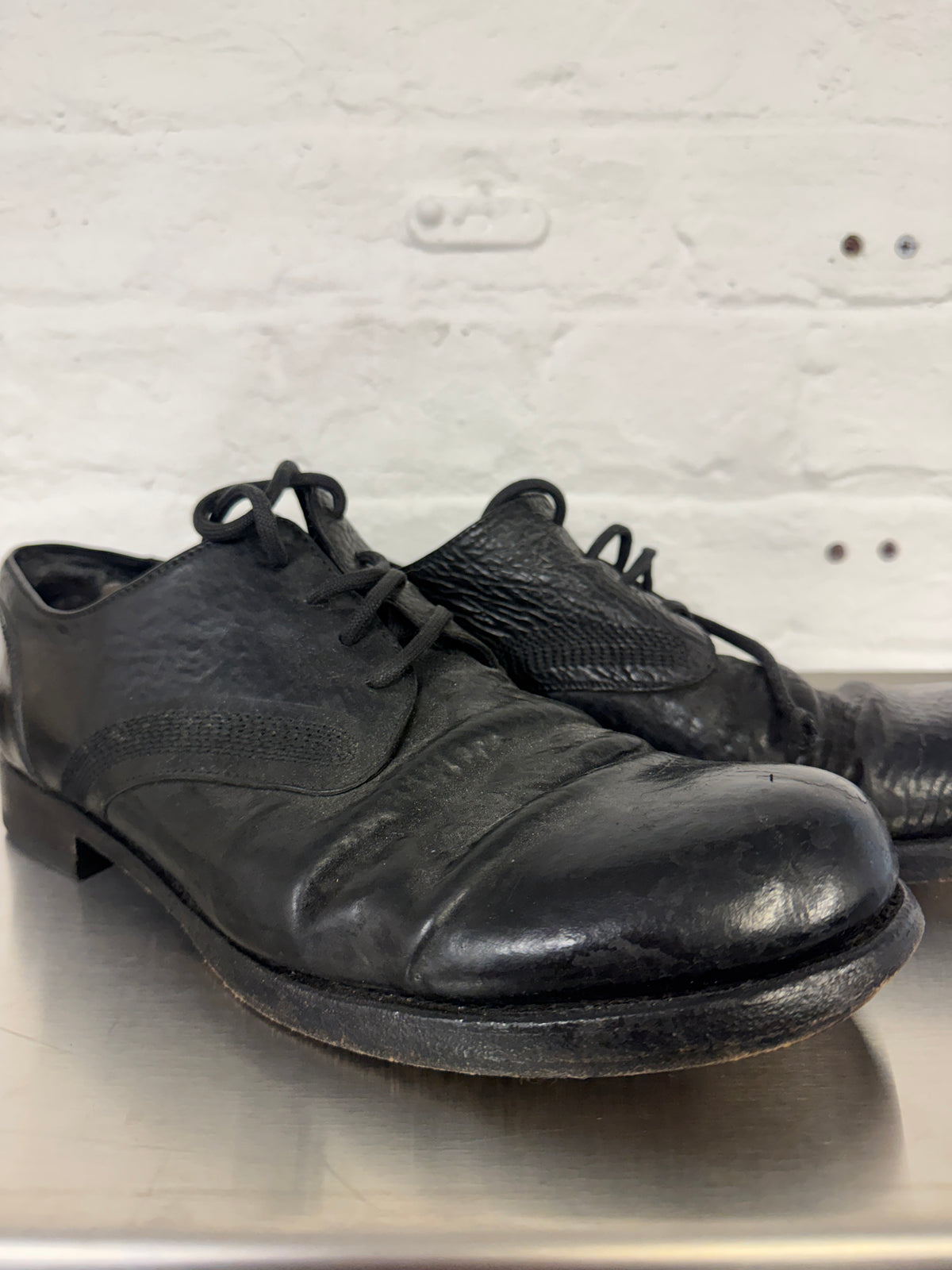 The Last Conspiracy Textured Horse Leather Derby
