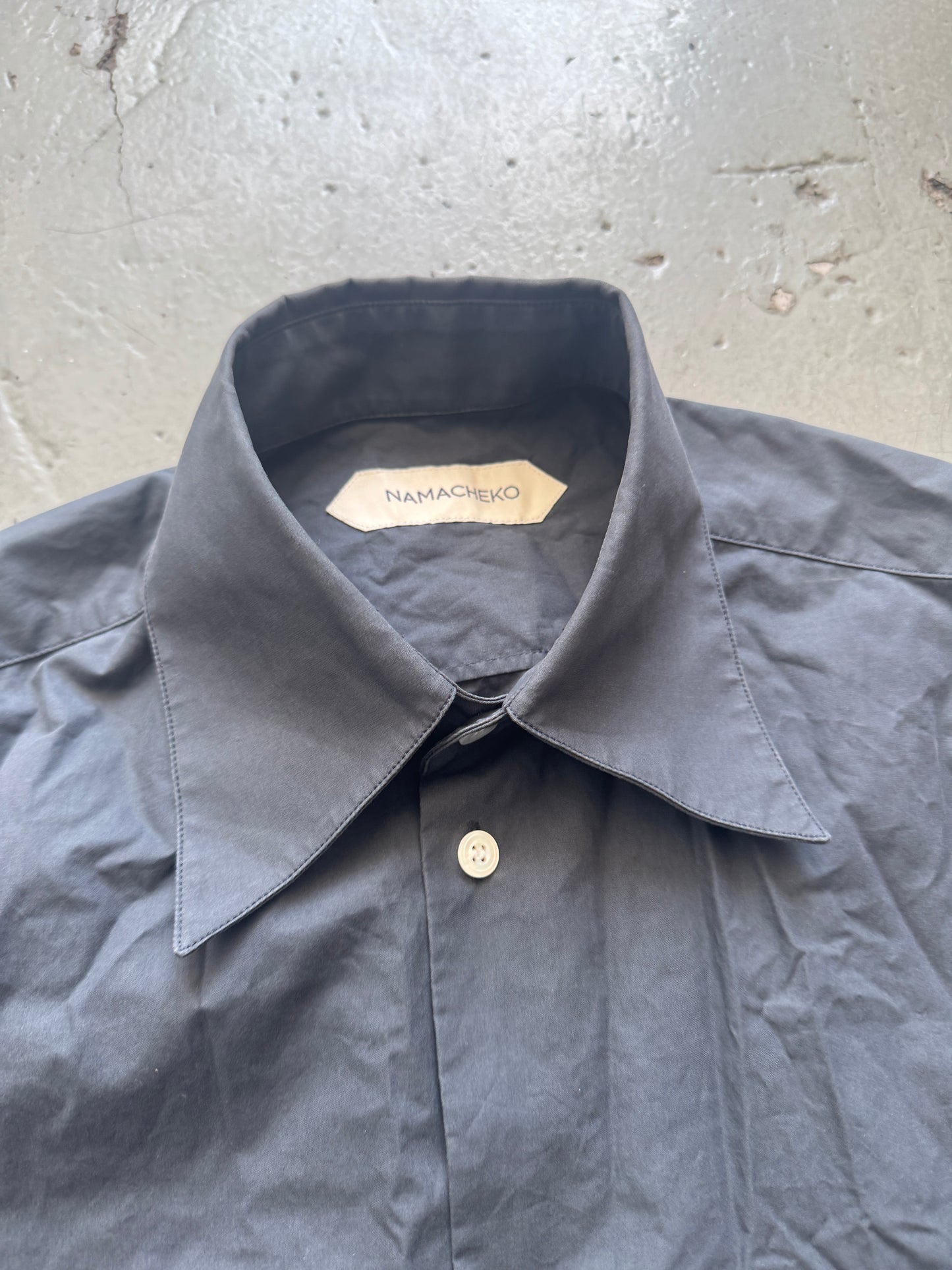 namacheko fray banded shirt