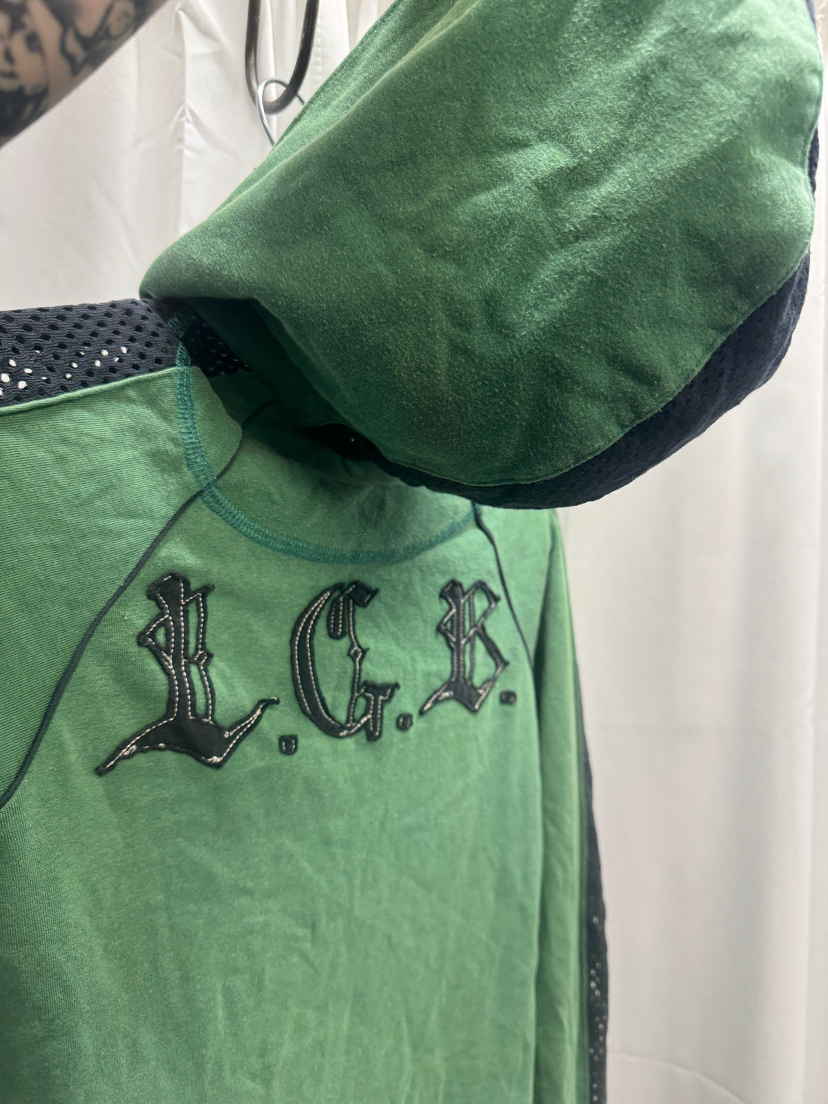 LGB 00s Zip Up Logo Boxer Hoodie