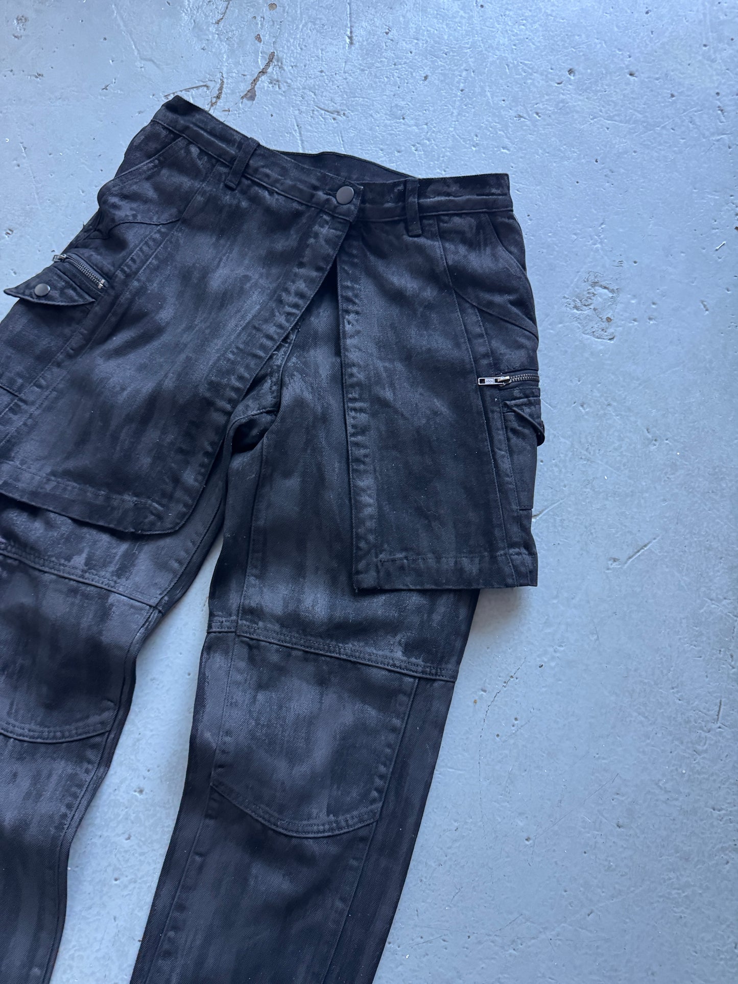 renke coated layer denim