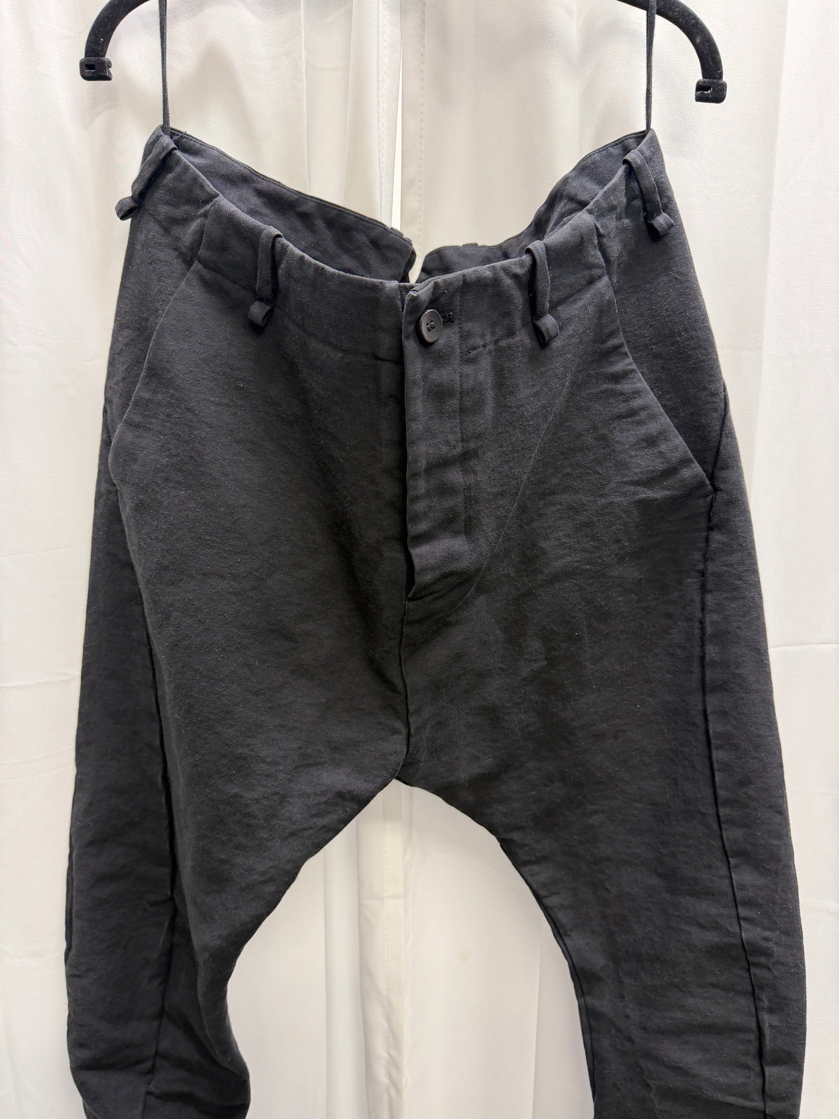 Masnada Anatomical Spiral-Cut 3D Jeans — Black (L)