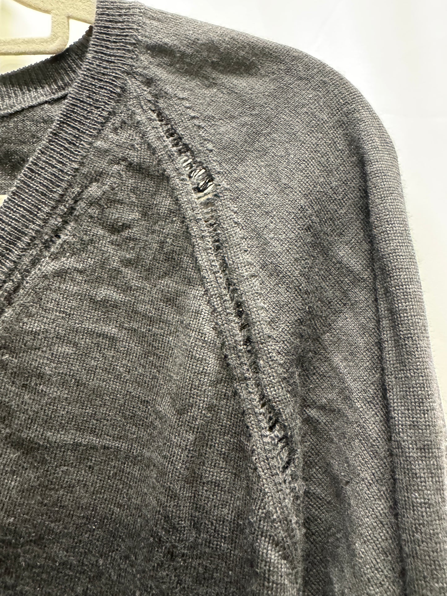 dior homme 2010 kris van assche distressed knit sweater