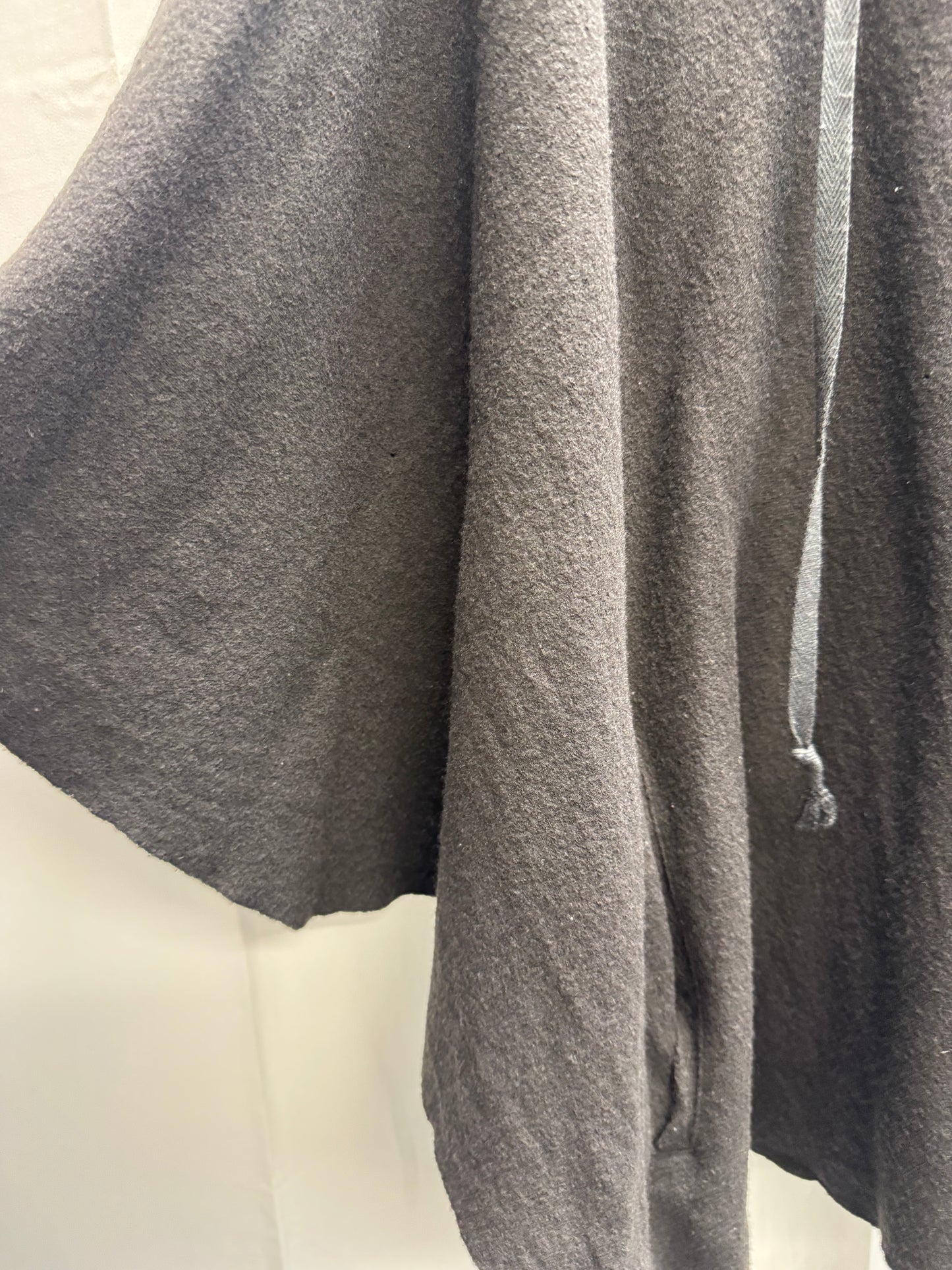LGB knit poncho hoodie