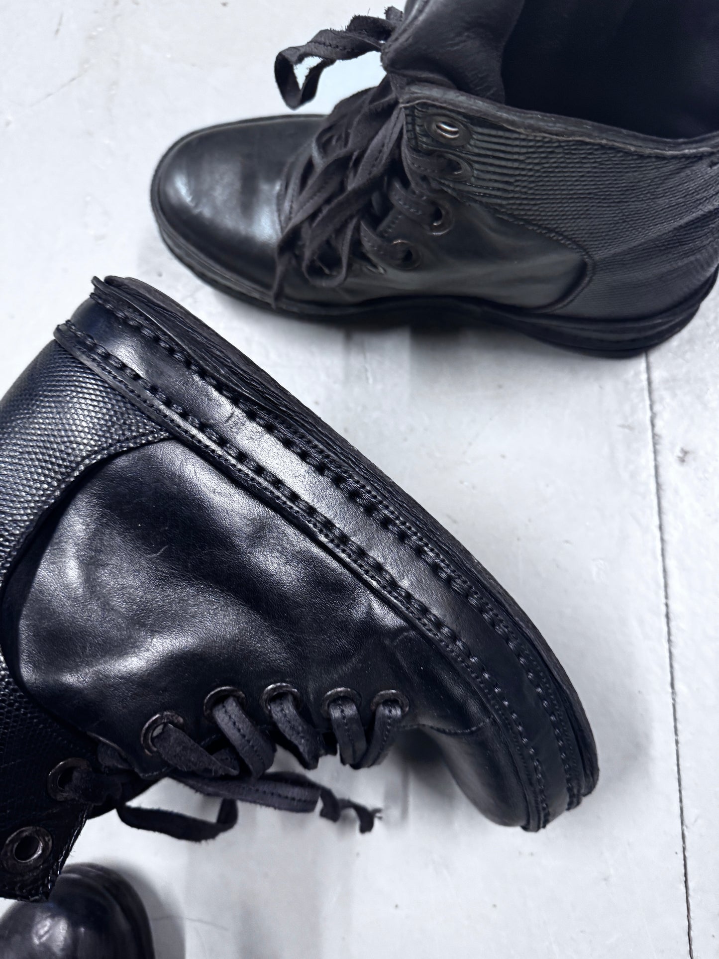James Kearns 8 Hole Horse Leather Sneaker Boots