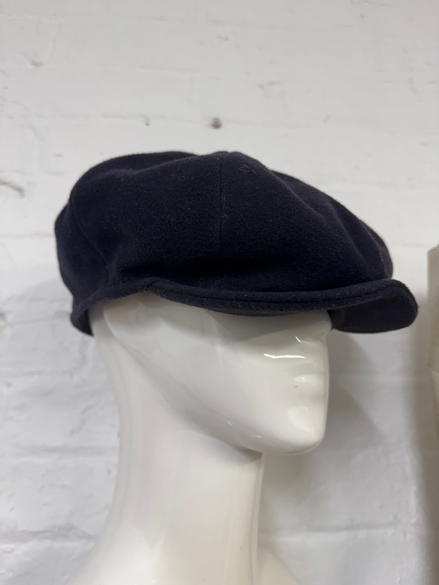 Antique British Bates Hatter Wool Casquette Hat