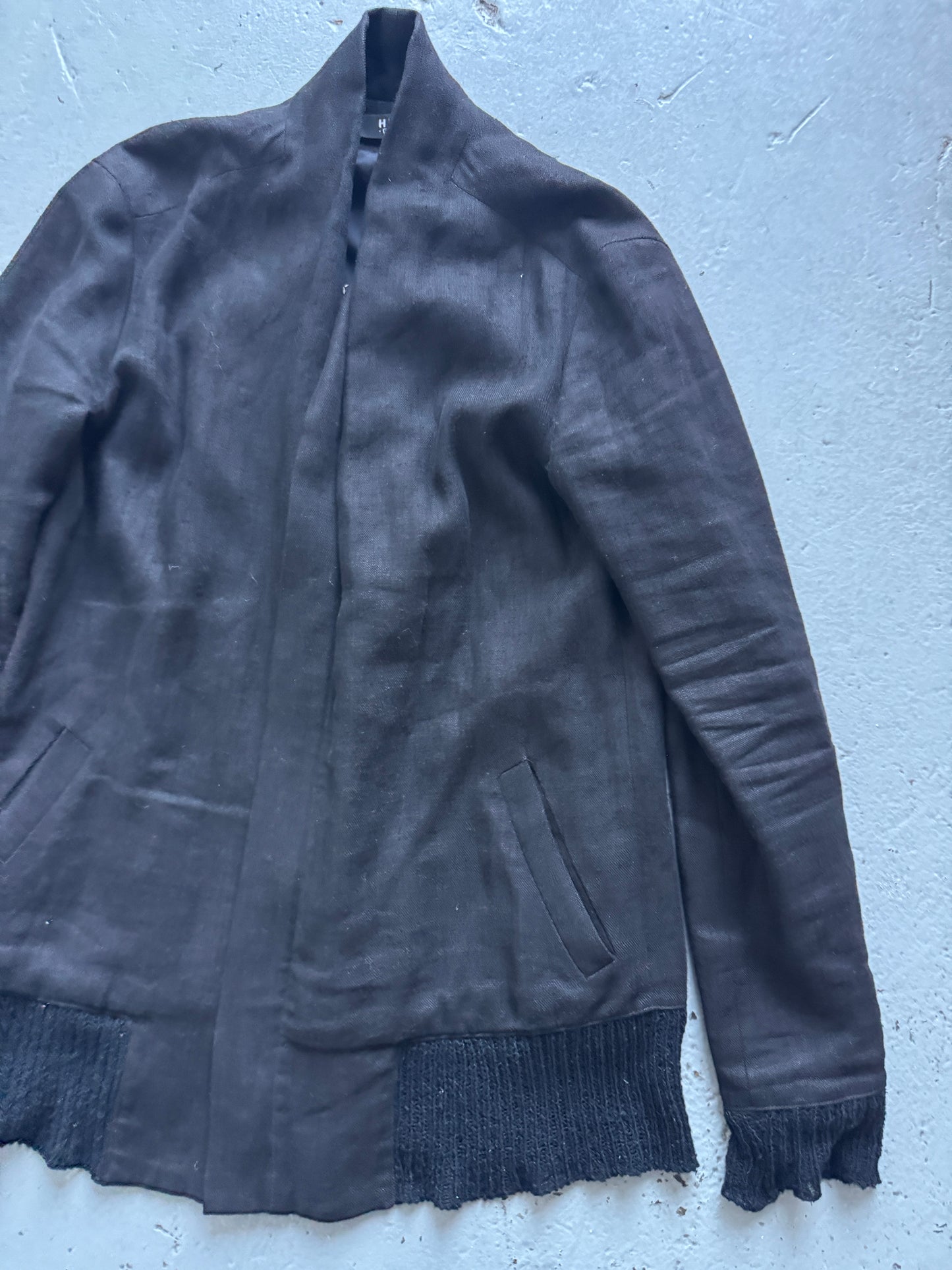 hraun cedric jacquemyn knit layer jacket