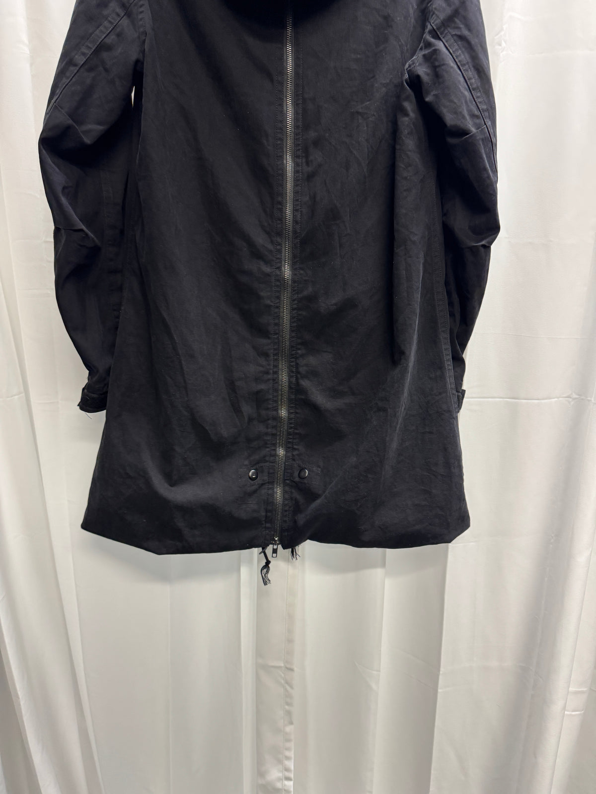 Nude: Masahiko Maruyama Deconstructed Cotton Modular Zip Wired Parka