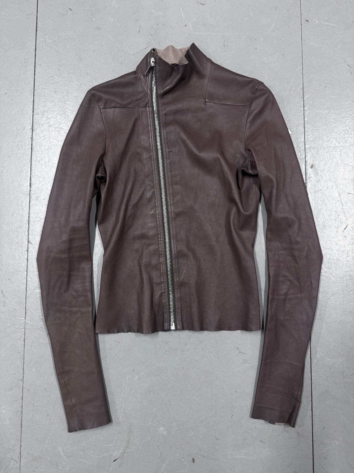 Rick Owens EDFU Stretch Leather Mollino Jacket