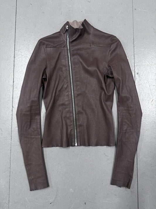 Rick Owens EDFU Stretch Leather Mollino Jacket