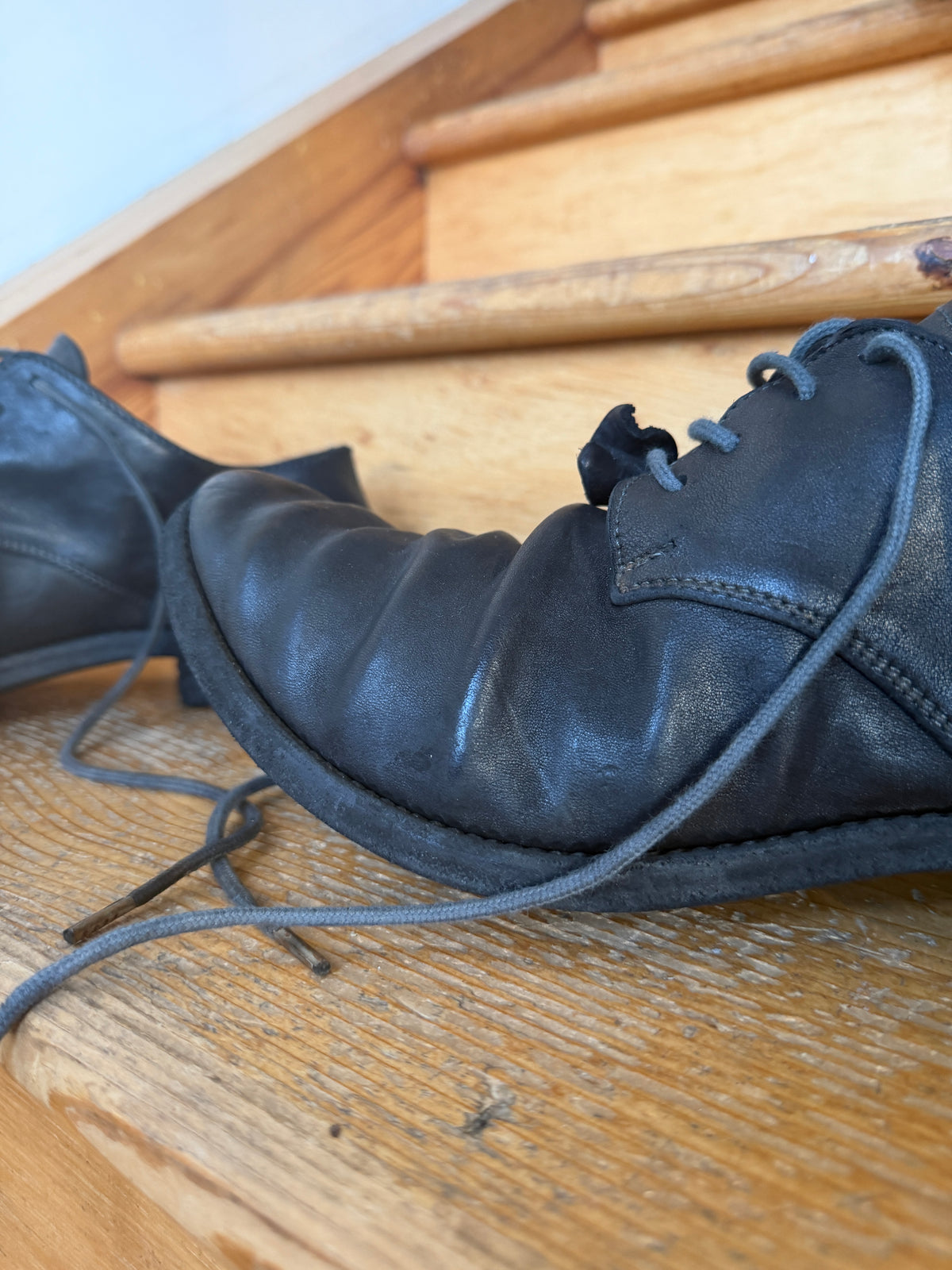augusta a1923 curve toe horse leather derby