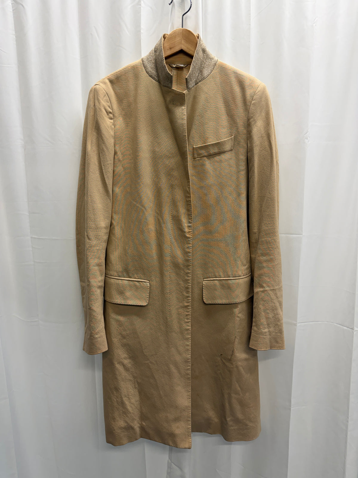 Helmut Lang 1990s Minimalist Longline Cotton Jacket