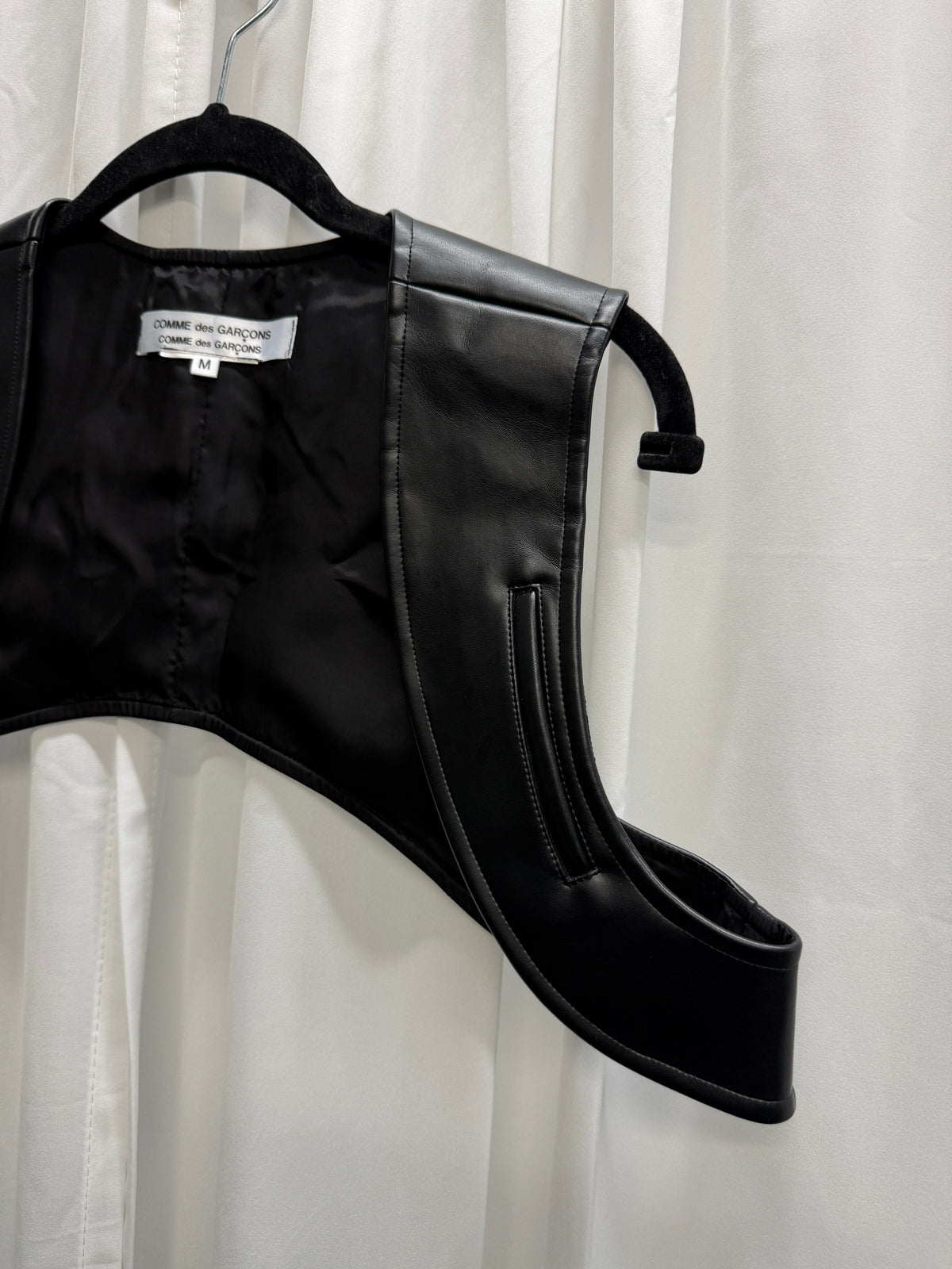Comme Des Garcons Faux Leather Holster Vest (M)