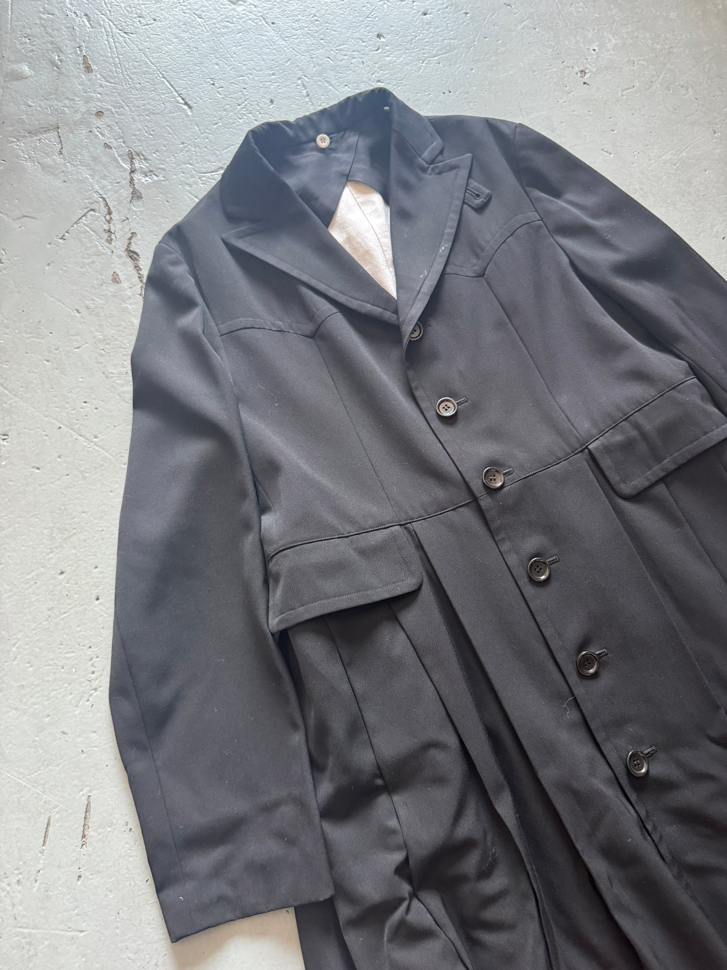 masaki matsushima homme 90s mega pleat cassock coat