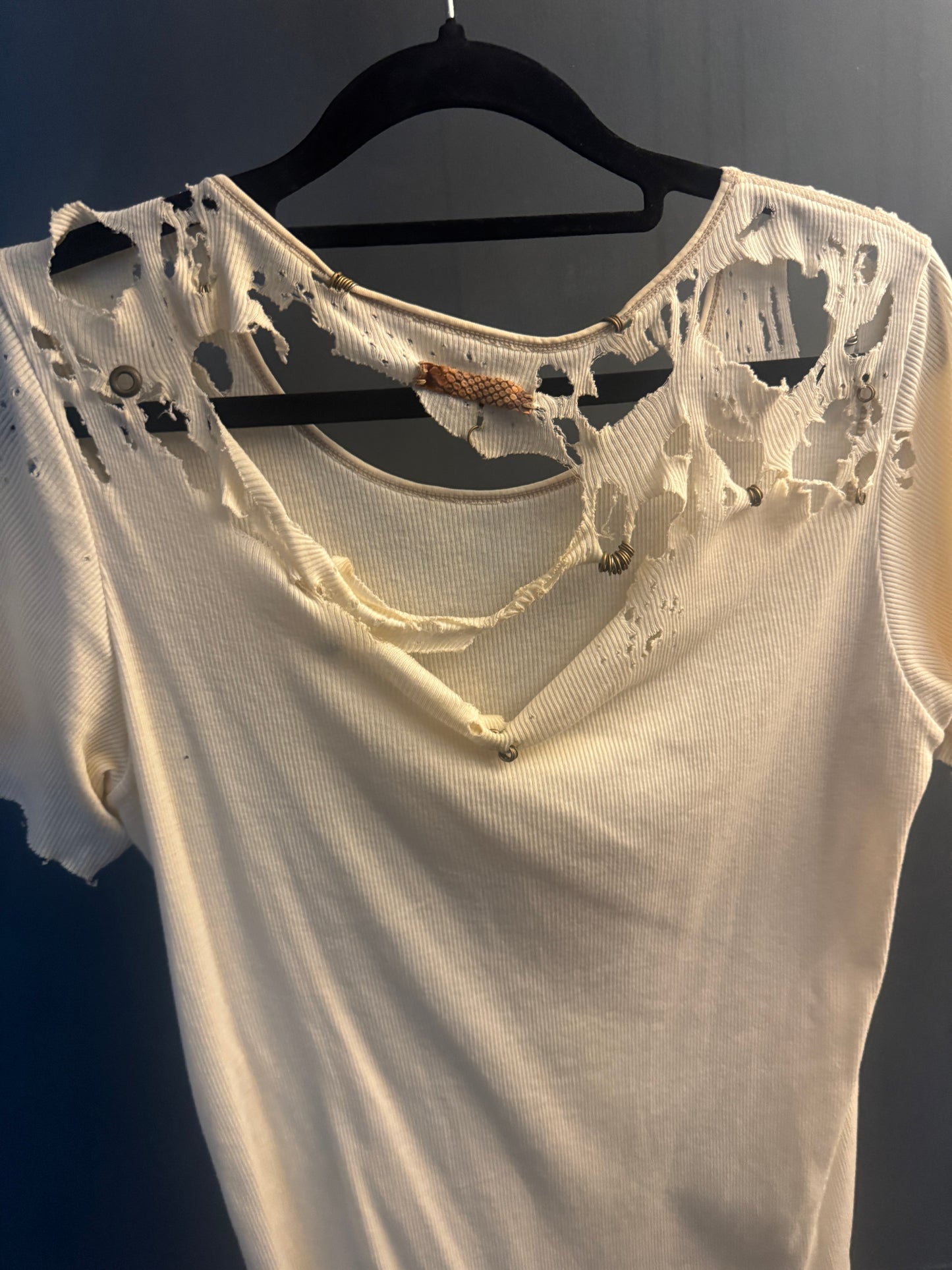 ifsixwasnine mudmax distress pierced tee