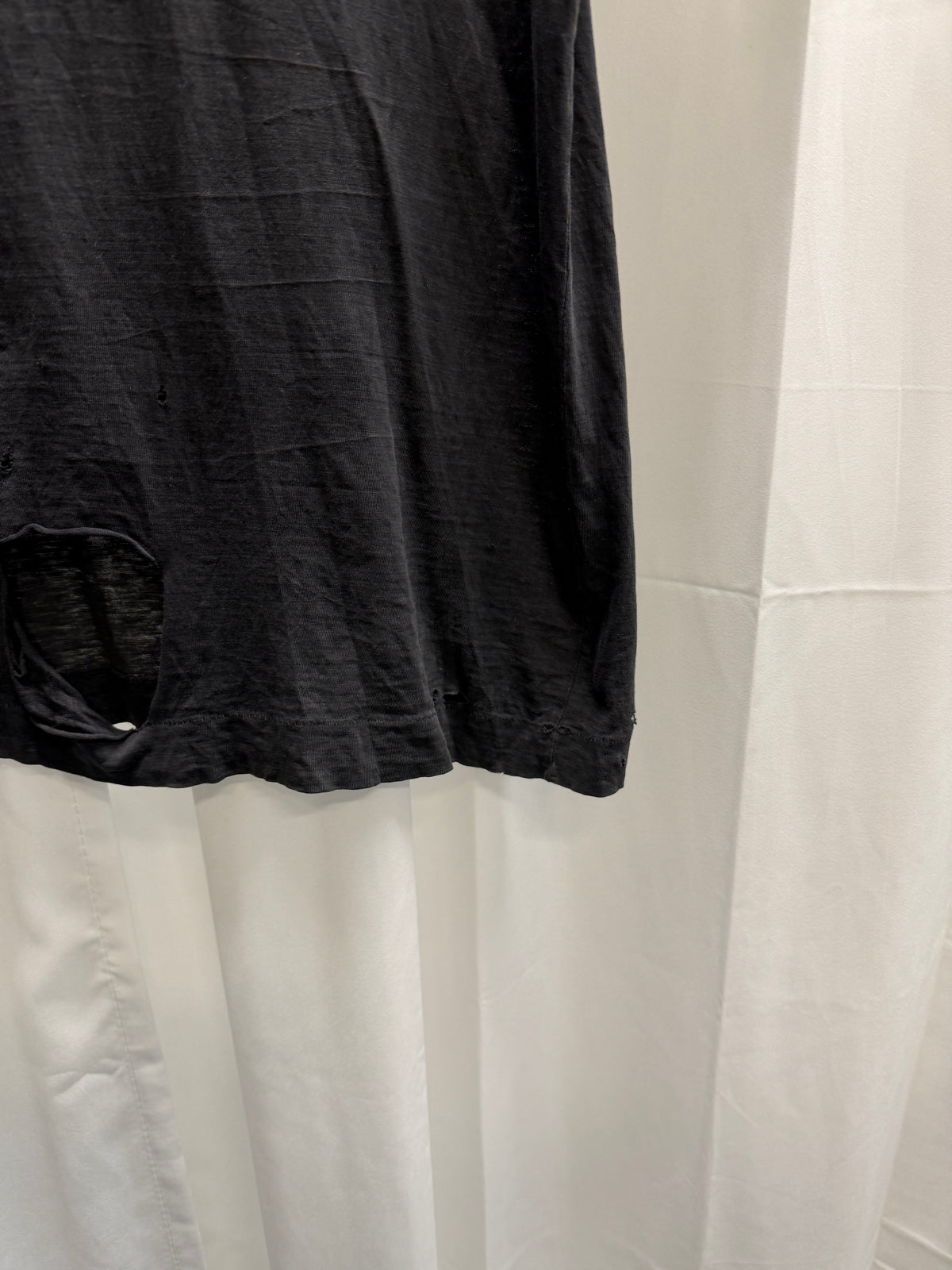 1980s Vintage Thrashed Paper Thin Graphic Tee (L)