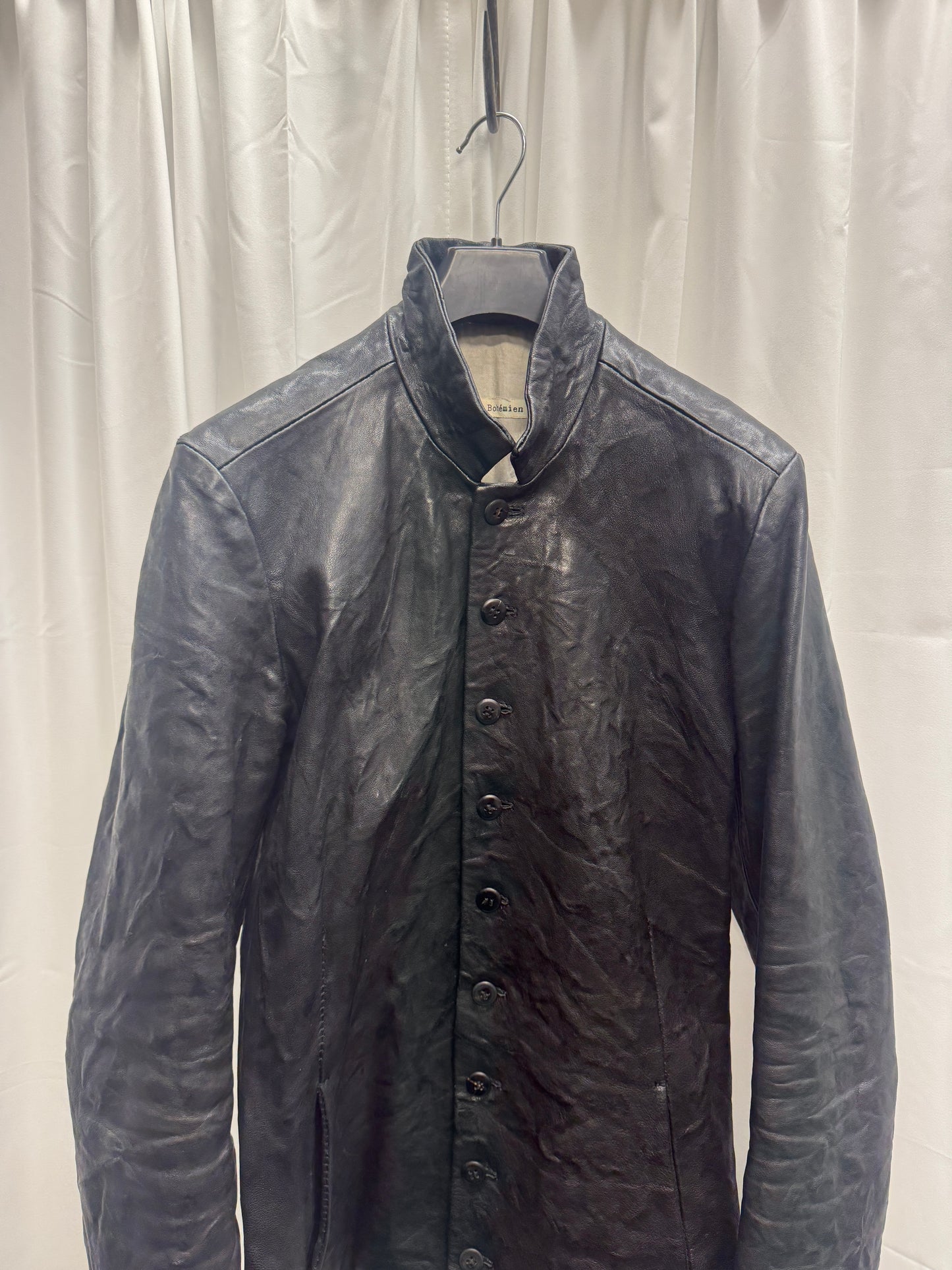 Poeme Bohemien AW12 Leather Victorian Buttoned Jacket
