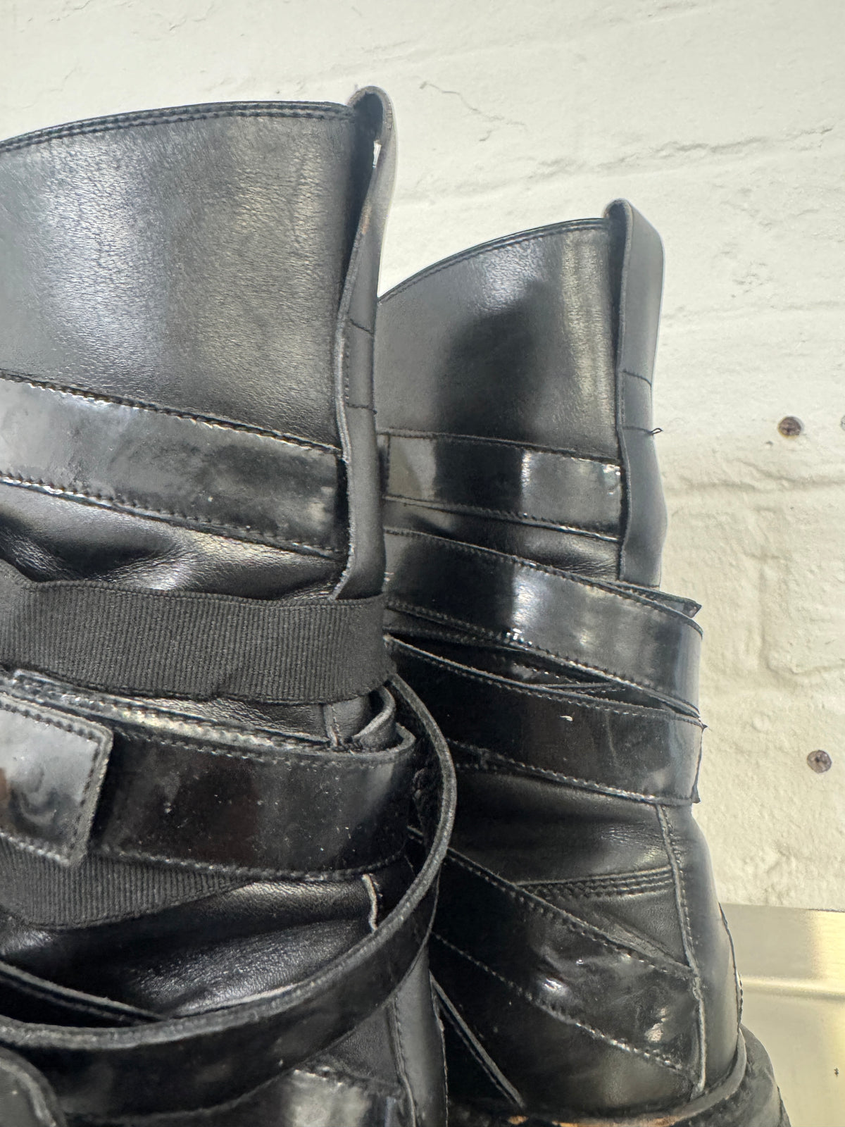 Dior Homme AW08 “Lumière du Nord” Patent Bandage Boots