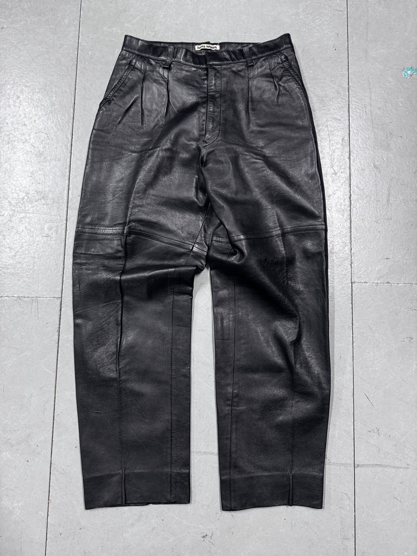 Issey Miyake 80s/90s Wide Leather Trouser