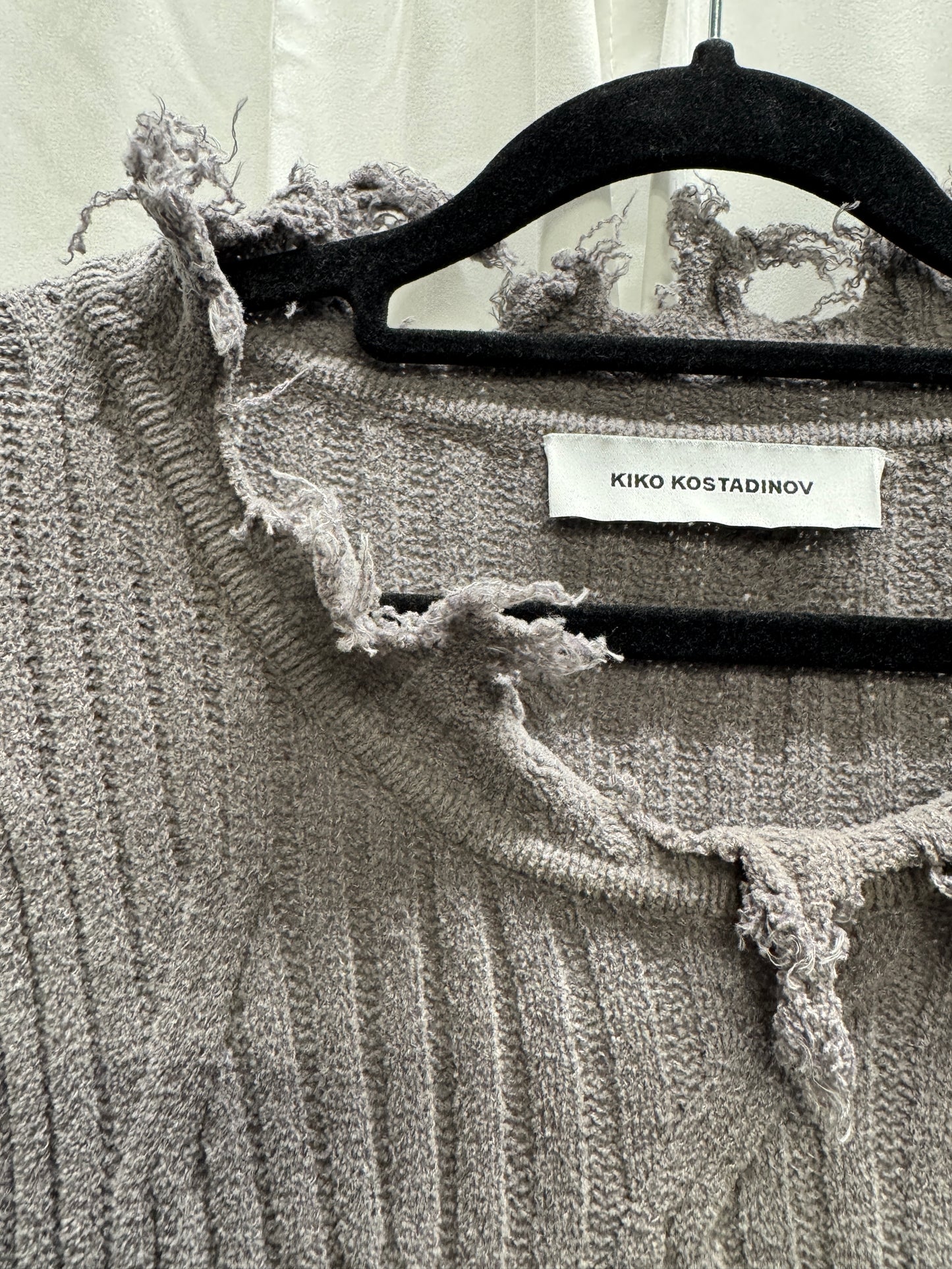 Kiko Kostadinov 00142023 Zlatyu Distress Sweater