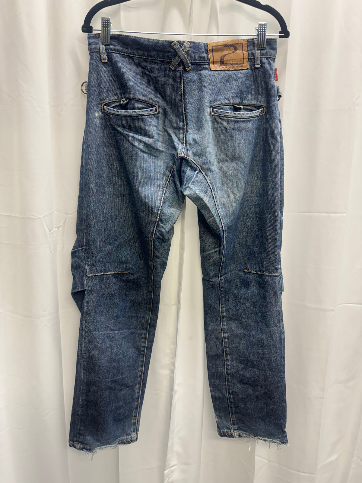 beauty:beast — 1990s 3D Sculpted Knee Denim